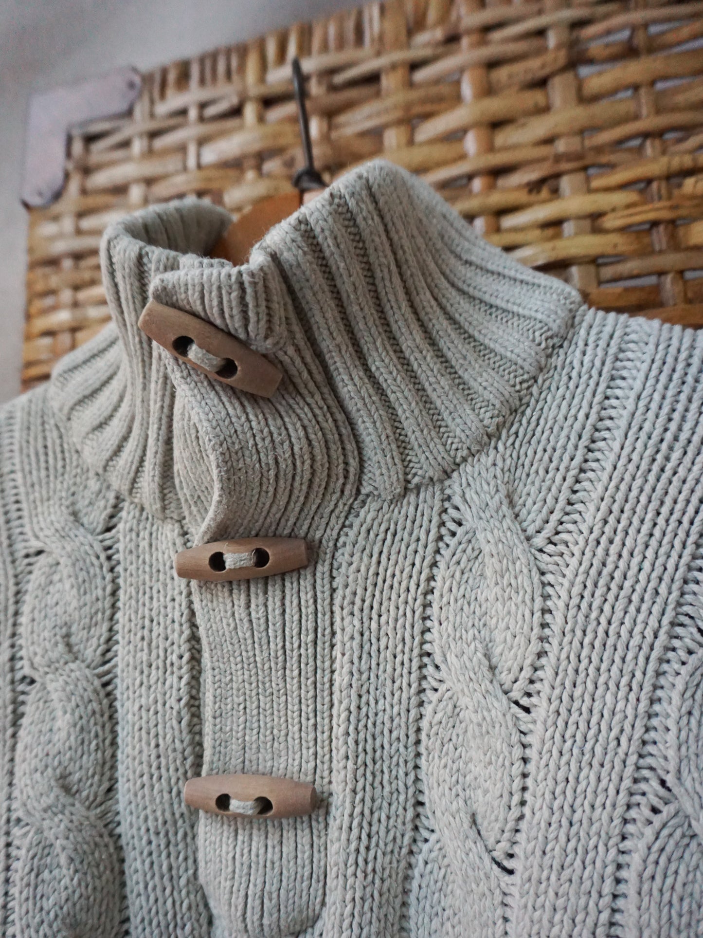 Polo Ralph Lauren Cable Knit Toggle Sweater—[L]