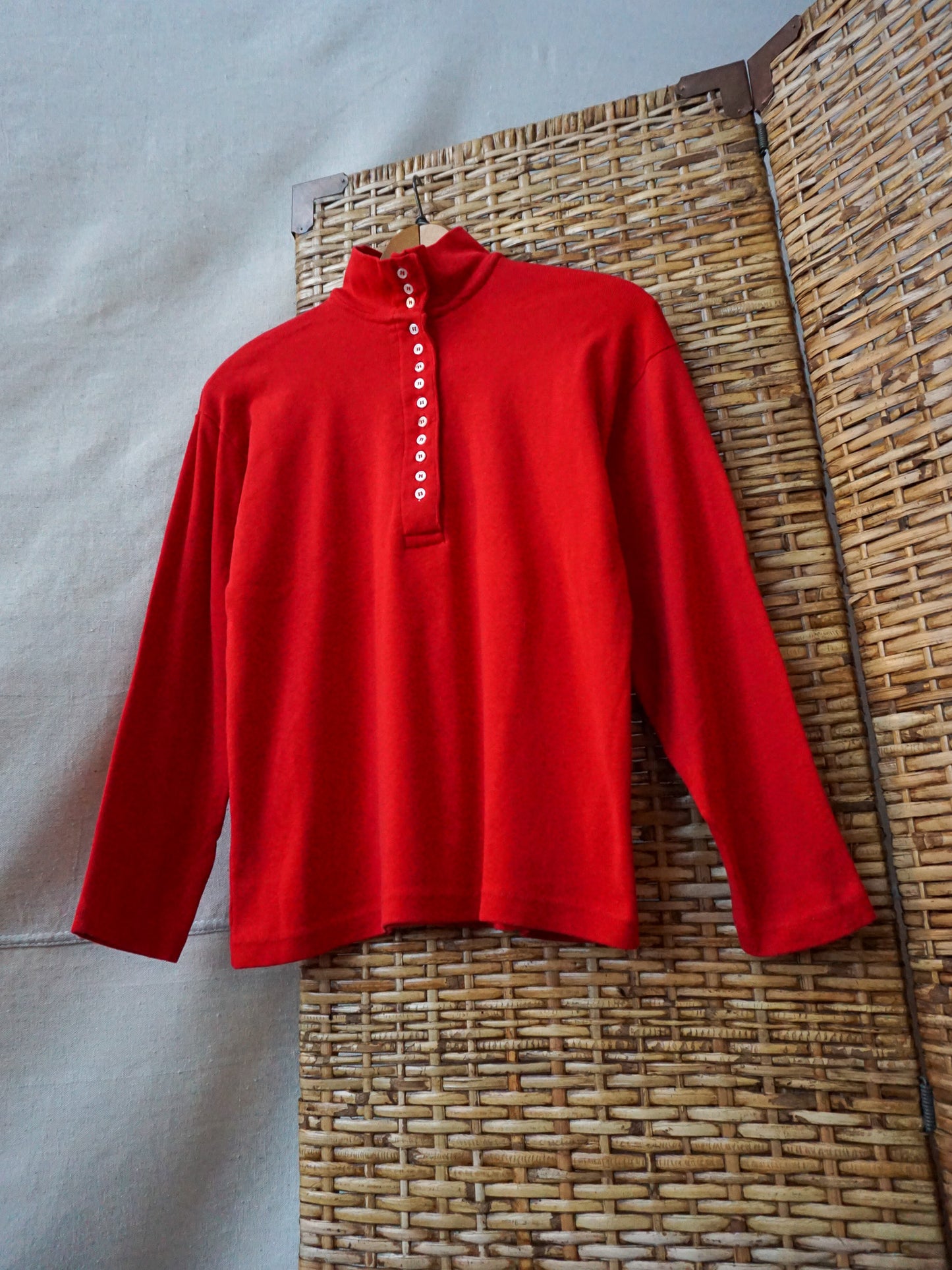 American Cottons Henley Mock—[S/M]