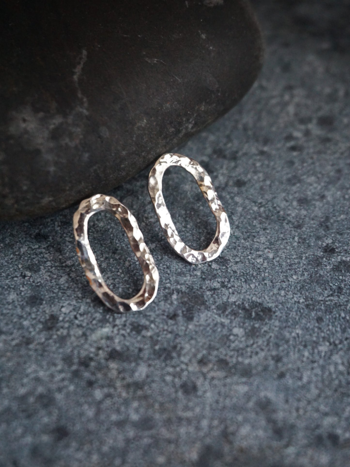Oblong Earrings—Polished