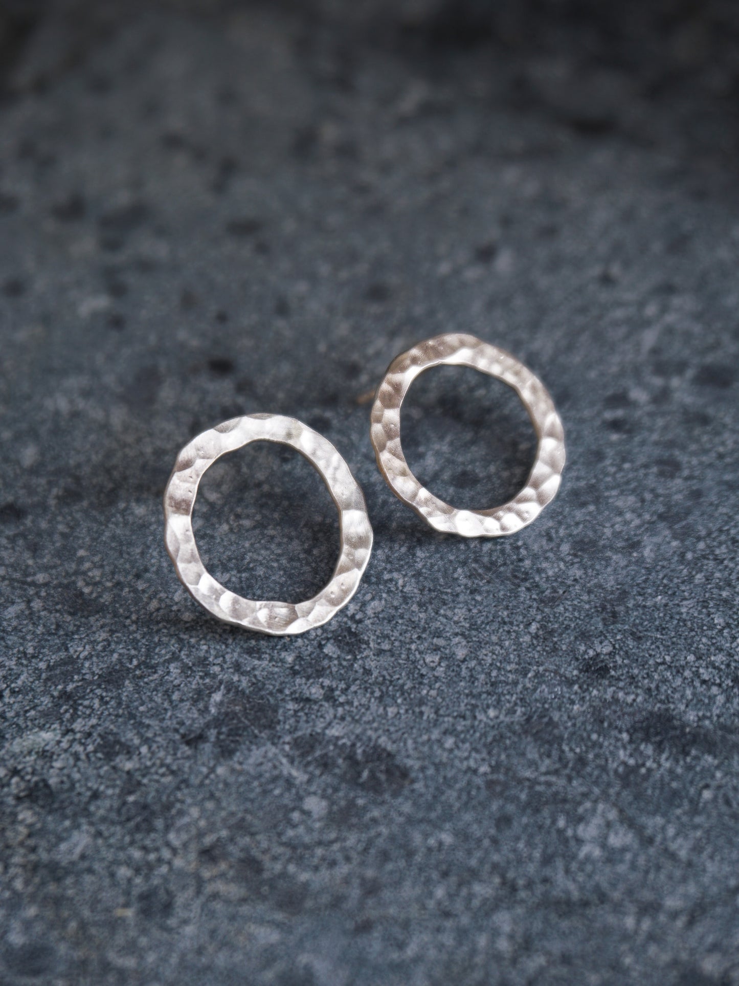 Ring Earrings—Matte