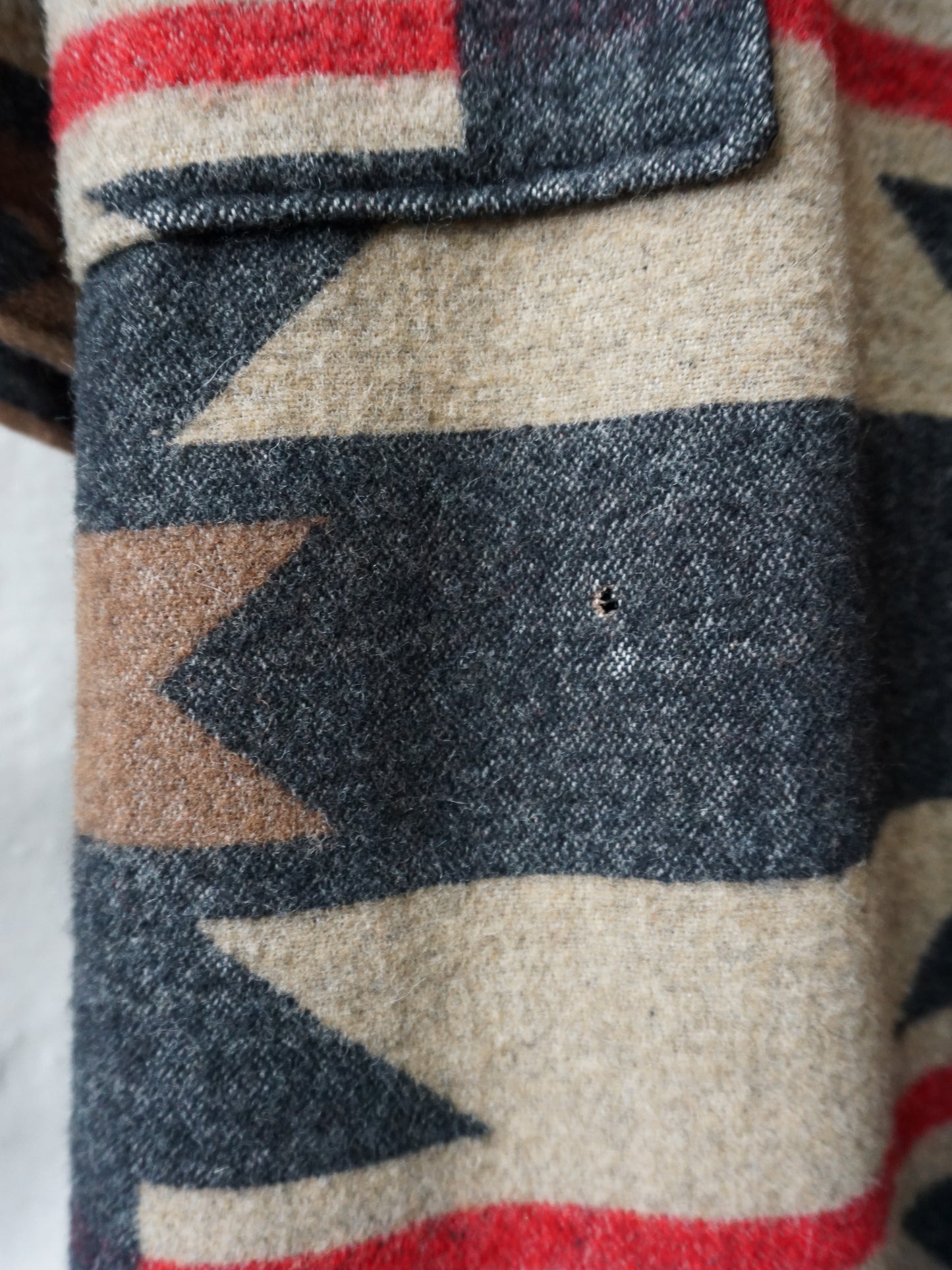 Wool Saddleblanket Trench Coat—[L]