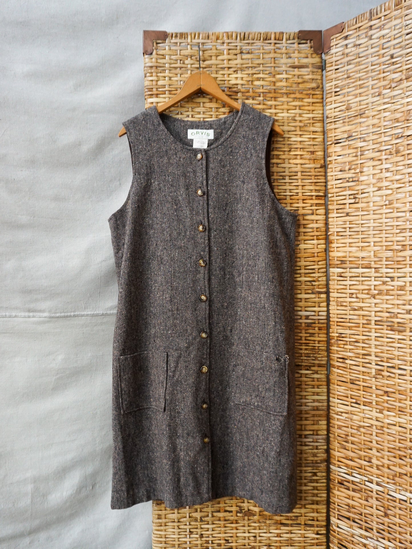 Orvis Wool Tweed Jumper Dress—[M/L]