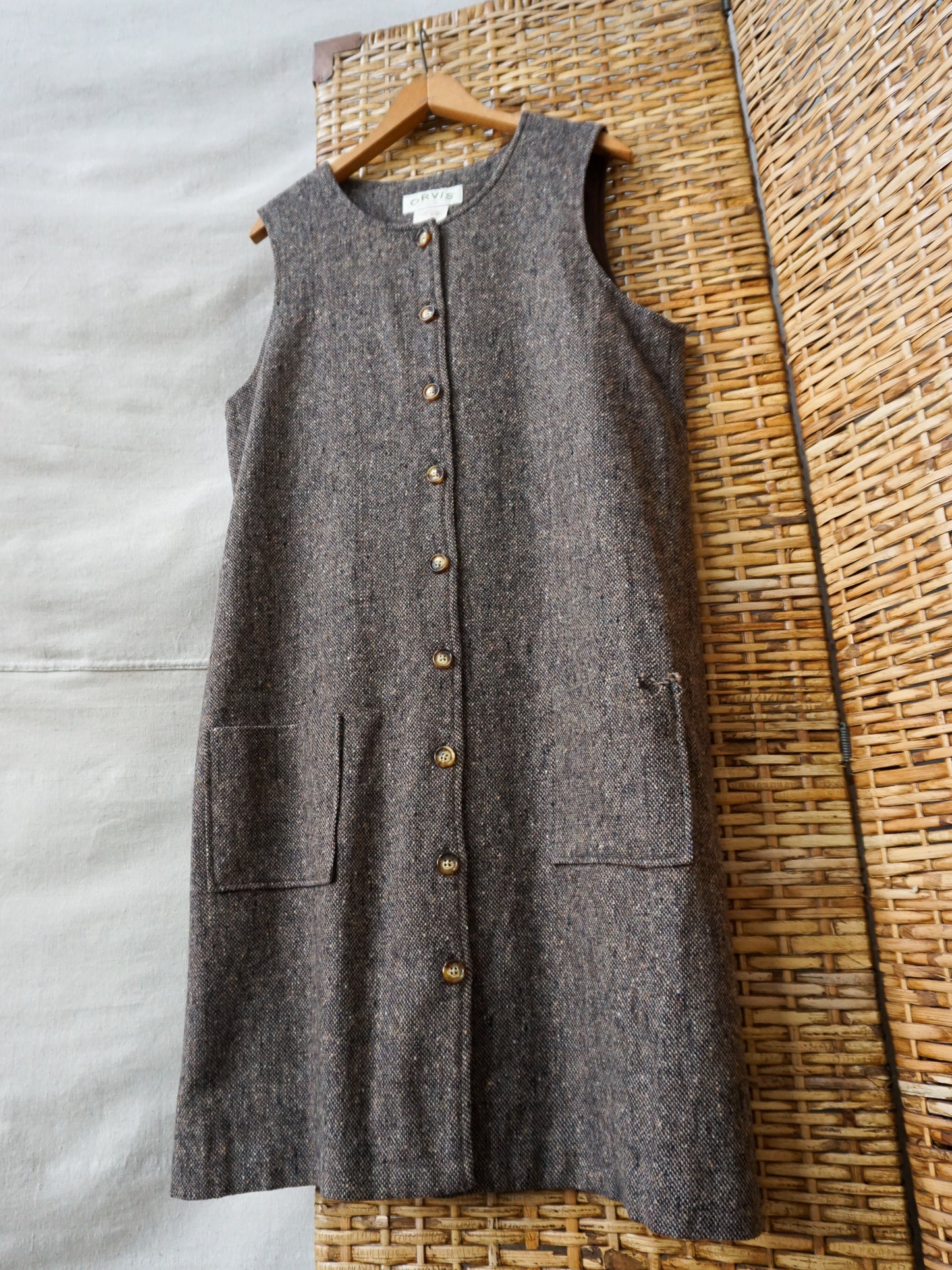 Orvis Wool Tweed Jumper Dress—[M/L]