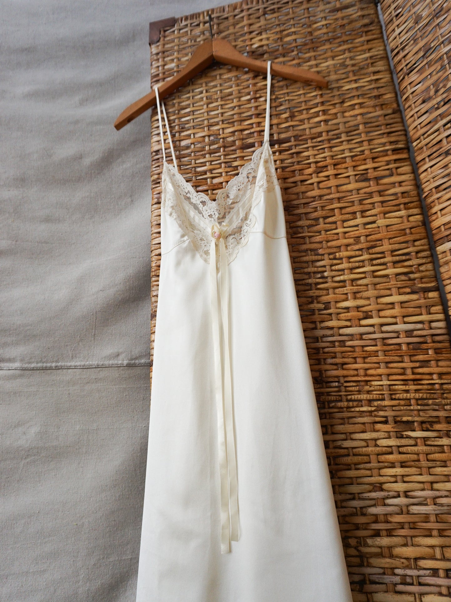 Vintage Satin Peignoir Set—[S]