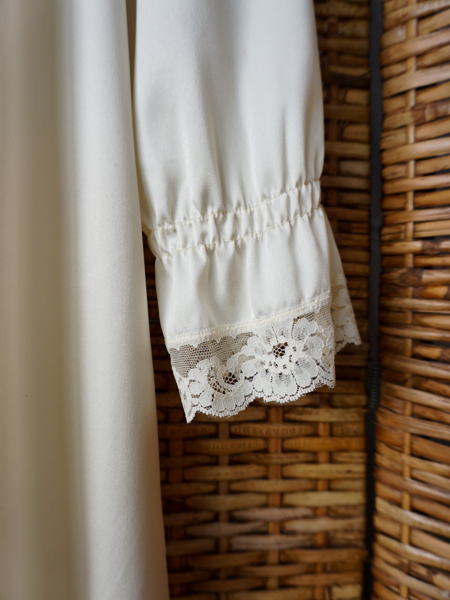 Vintage Satin Peignoir Set—[S]