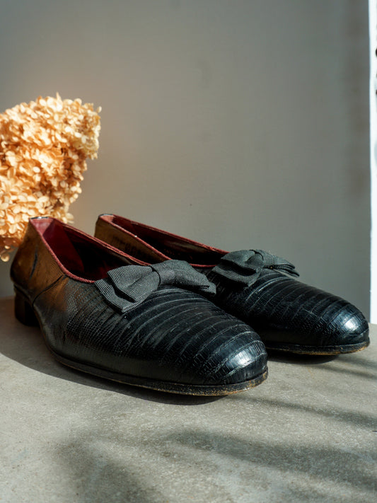 Vintage Cole Haan Lizard Opera Pumps—[11.5M]