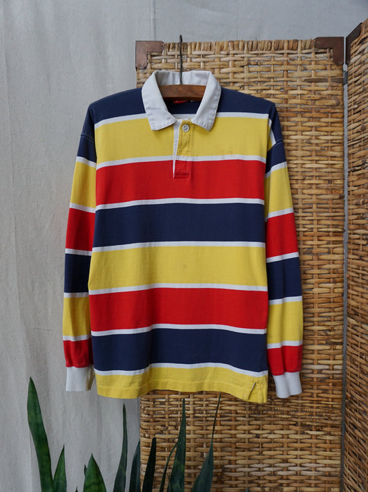 Primary Striped Rugby Shirt—[S/M]