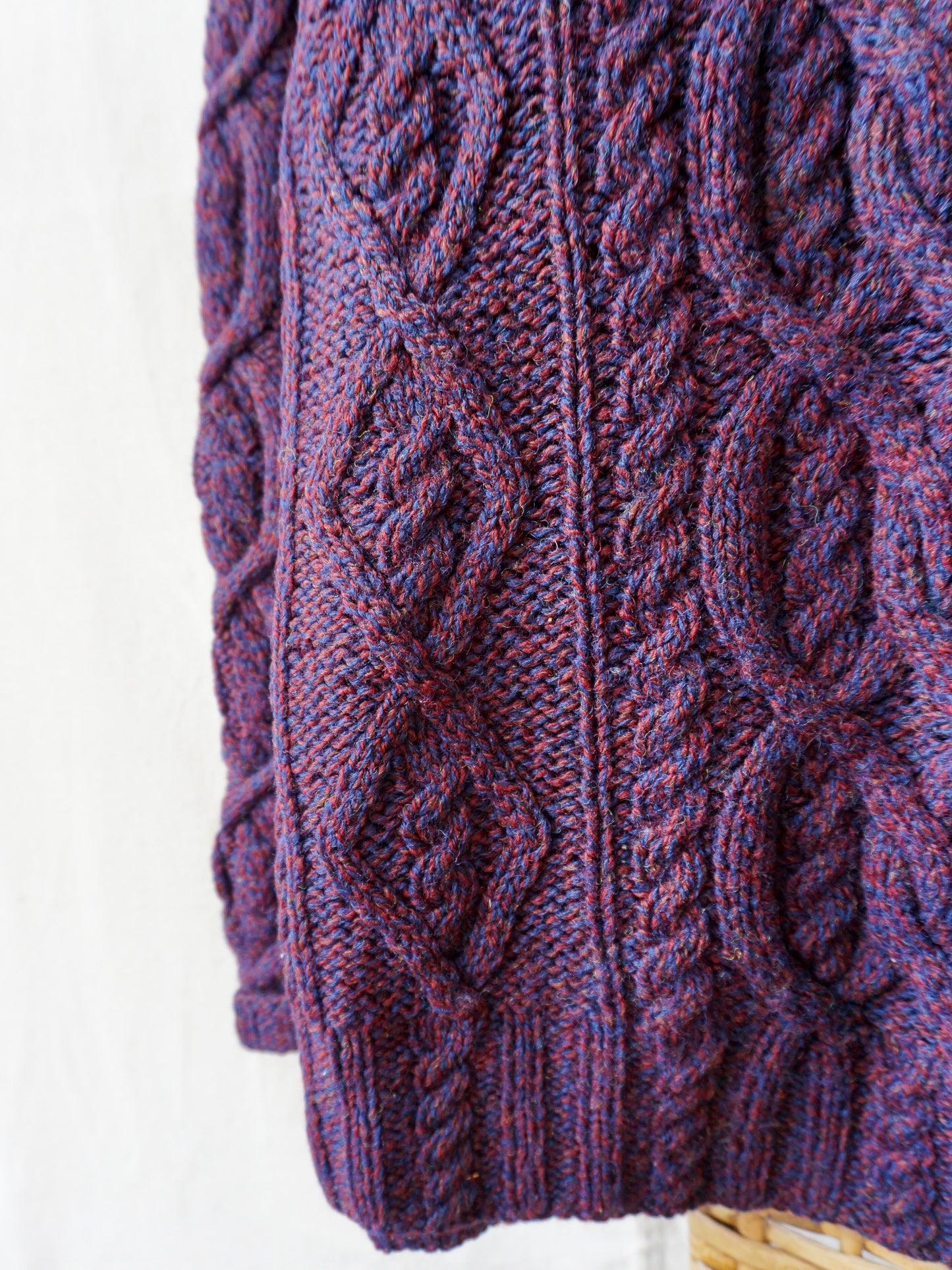 Woolrich Cable Knit Wool Sweater—[XL]