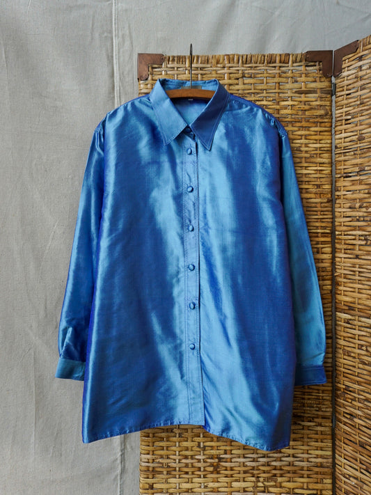 Zina Iridescent Studio Shirt—[M/L]