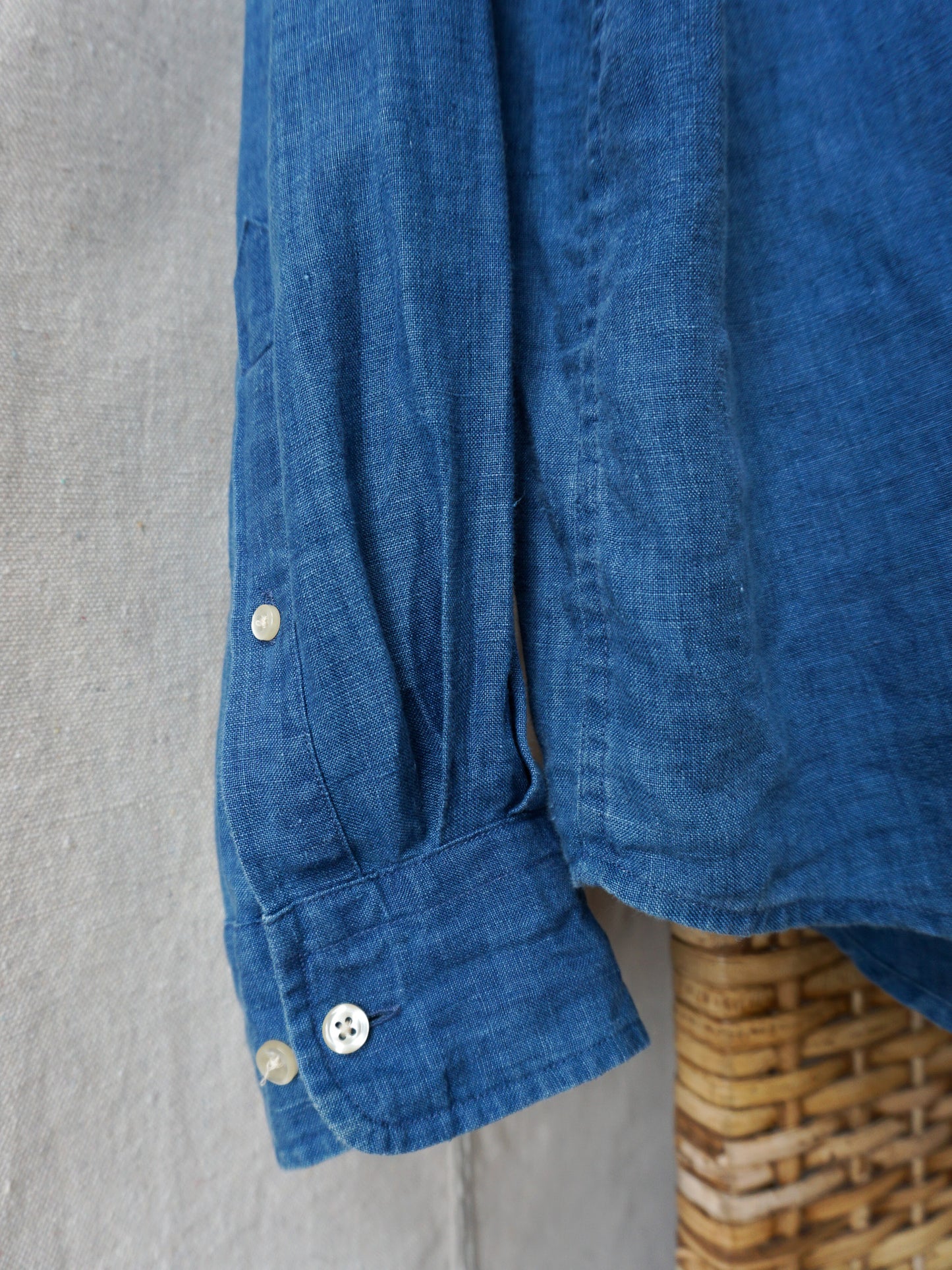 Lands' End Linen Button-Up Shirt—[M]