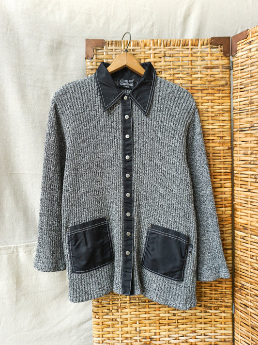 Cop Copine Knit Button-Up—[M/L]