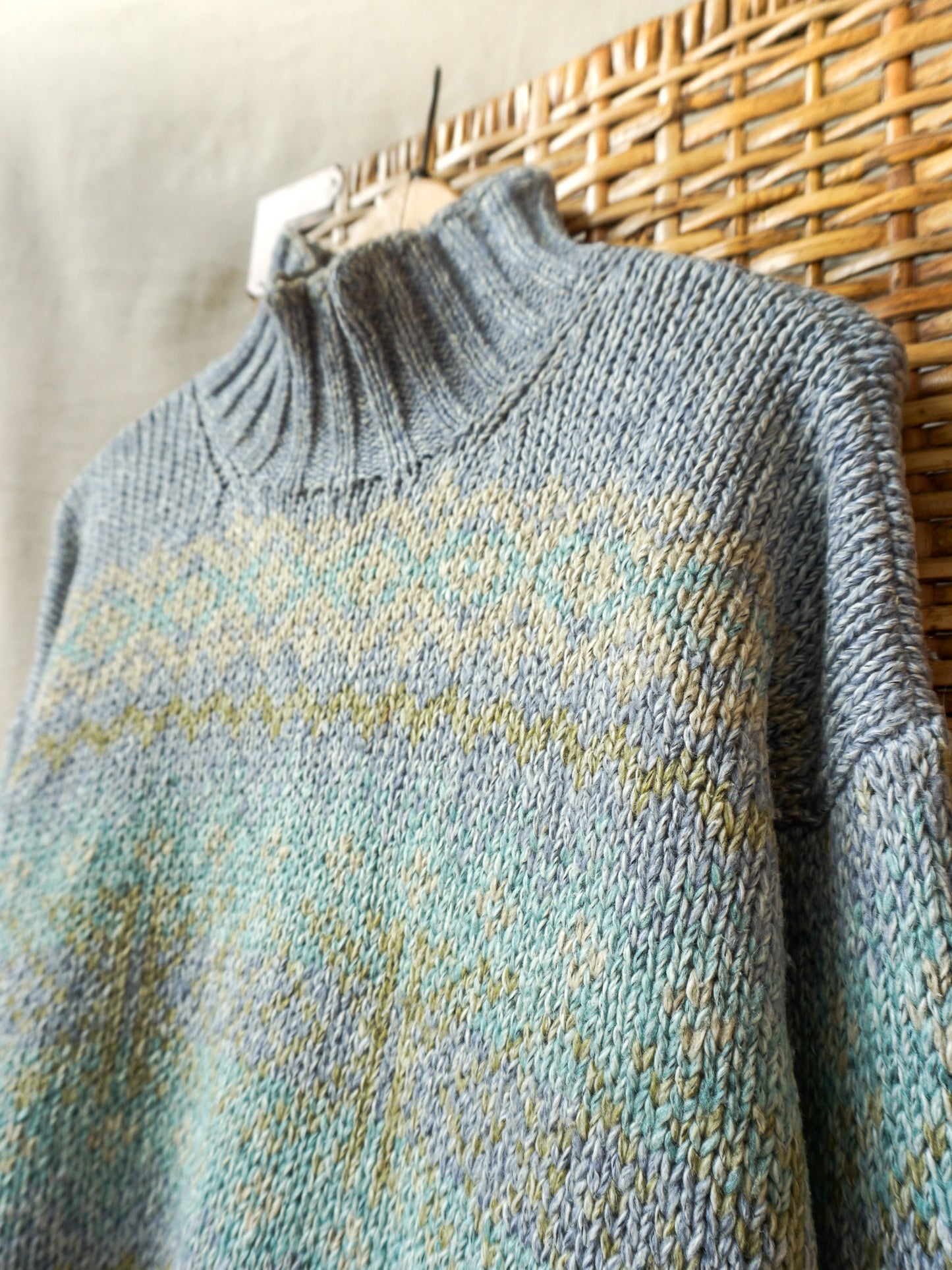 Space-Dyed Mockneck—[M]