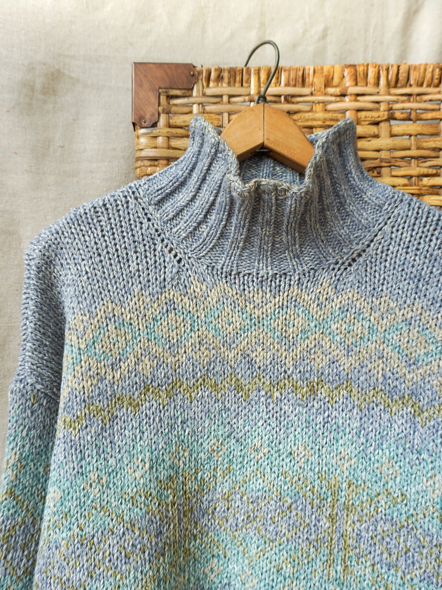 Space-Dyed Mockneck—[M]