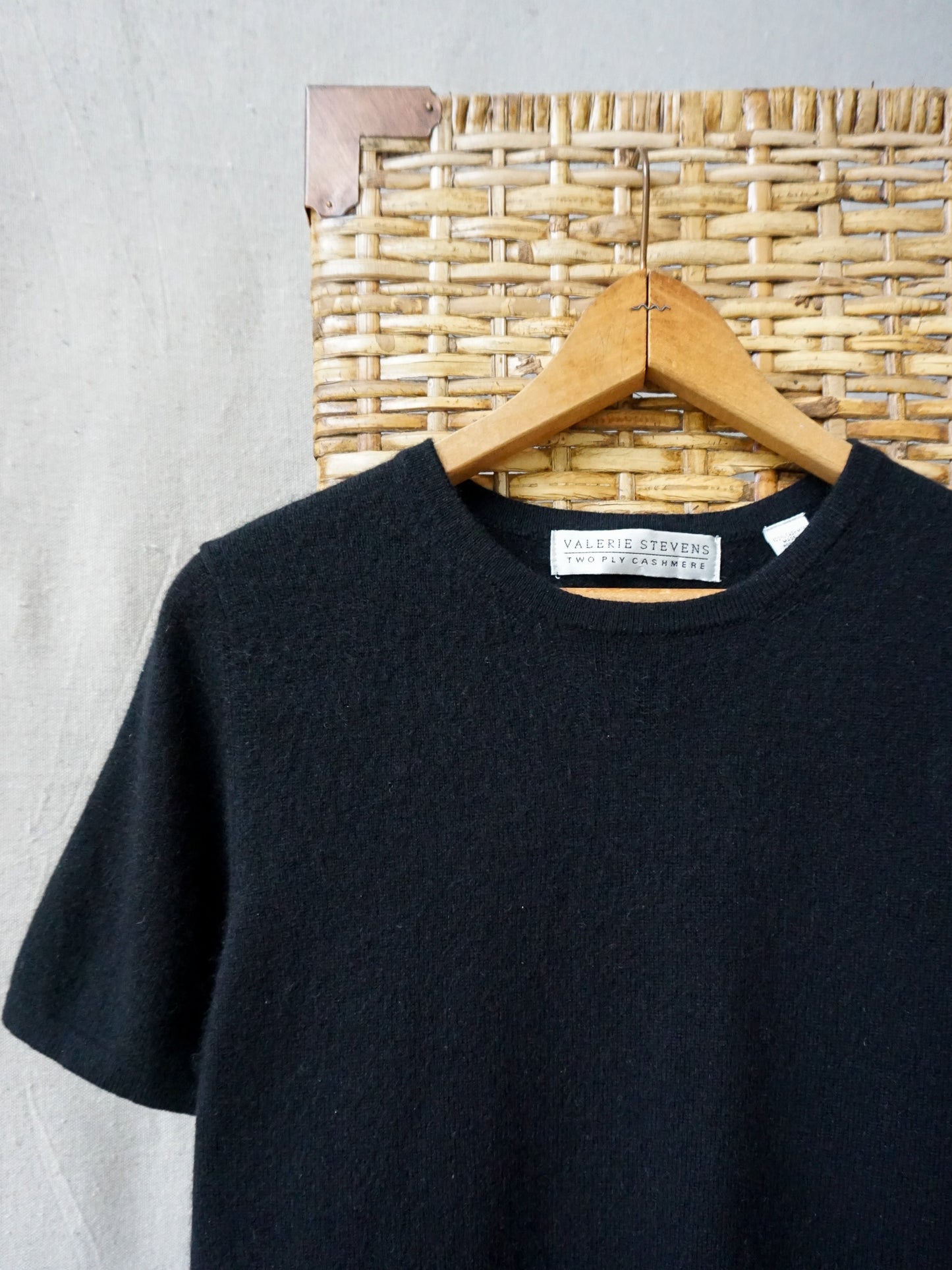Cashmere Tee Black—[S/M]