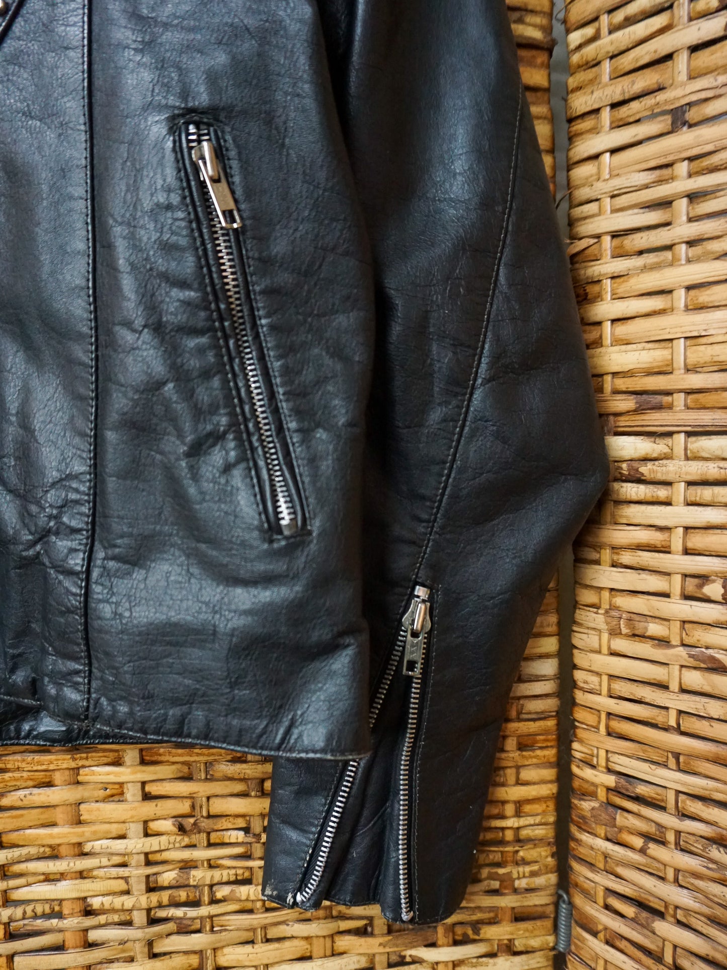 Studded Leather Jacket—[M]