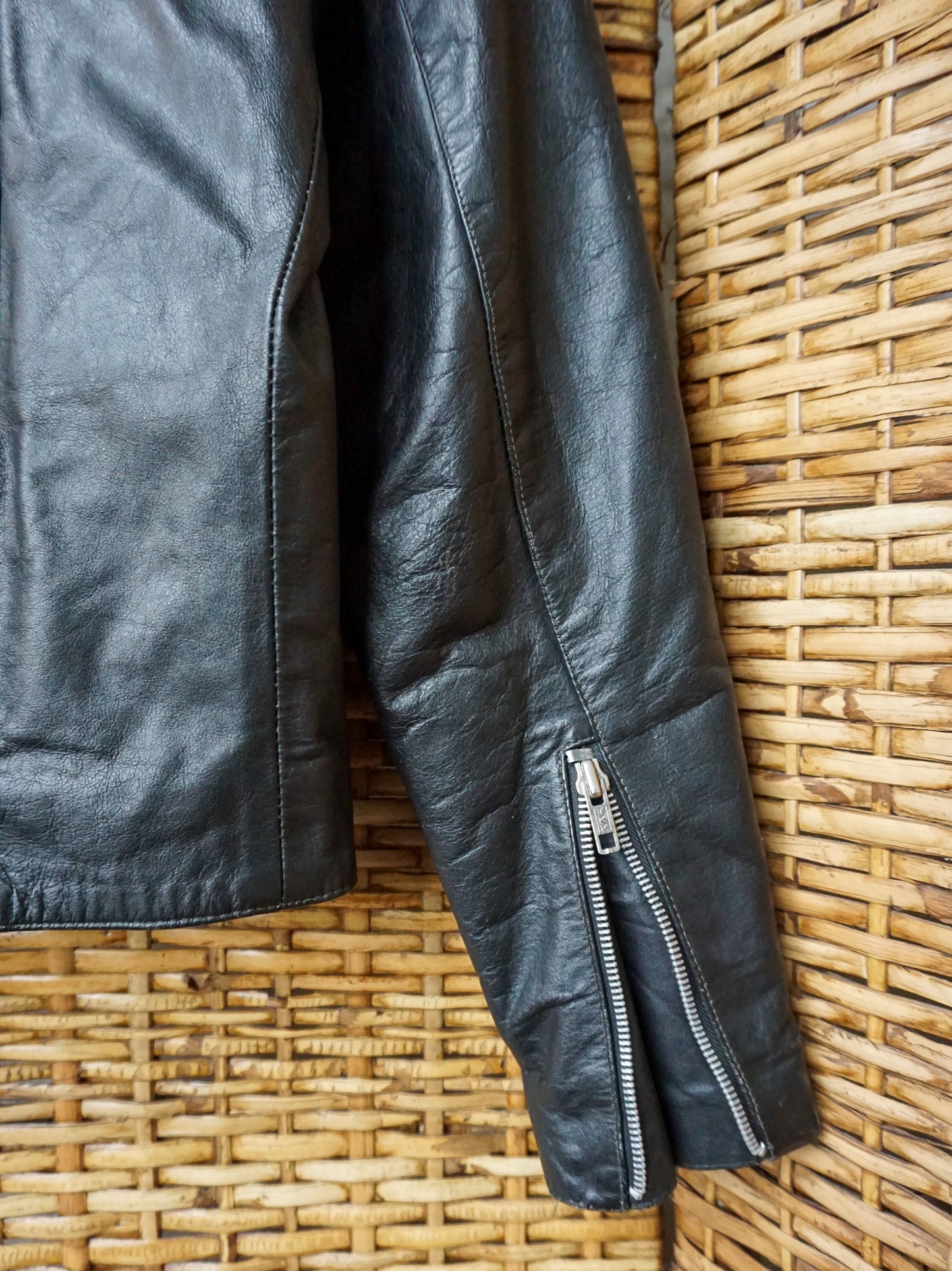 Studded Leather Jacket—[M]