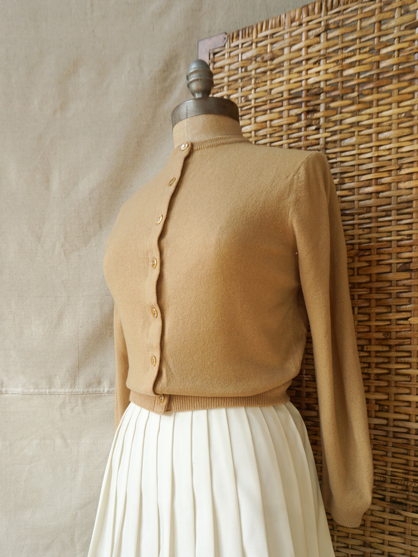 1950s Dalton for Marshall Field & Co Cashmere Cardigan—[S/M]