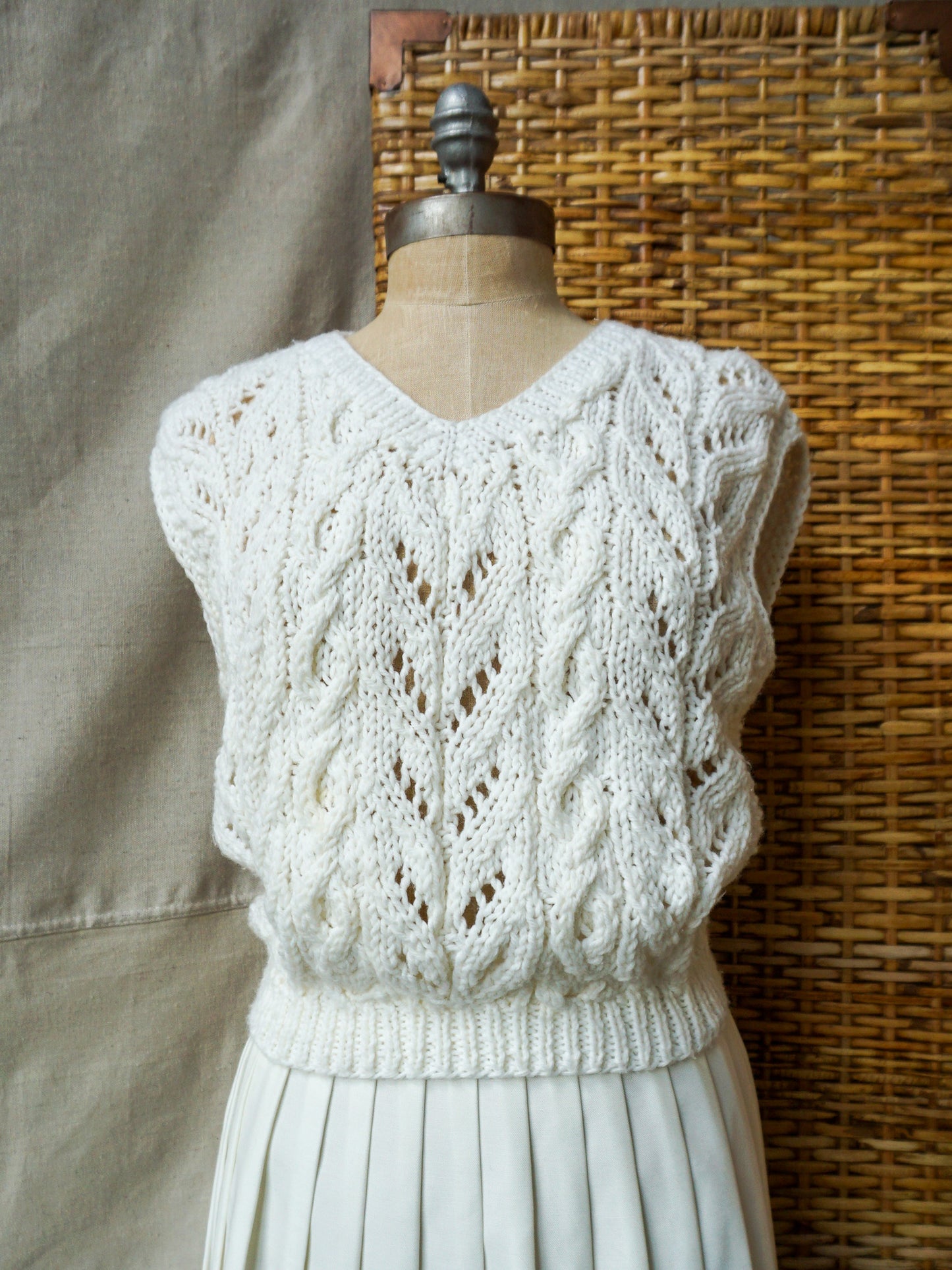 Hand Knit Vest—[M]