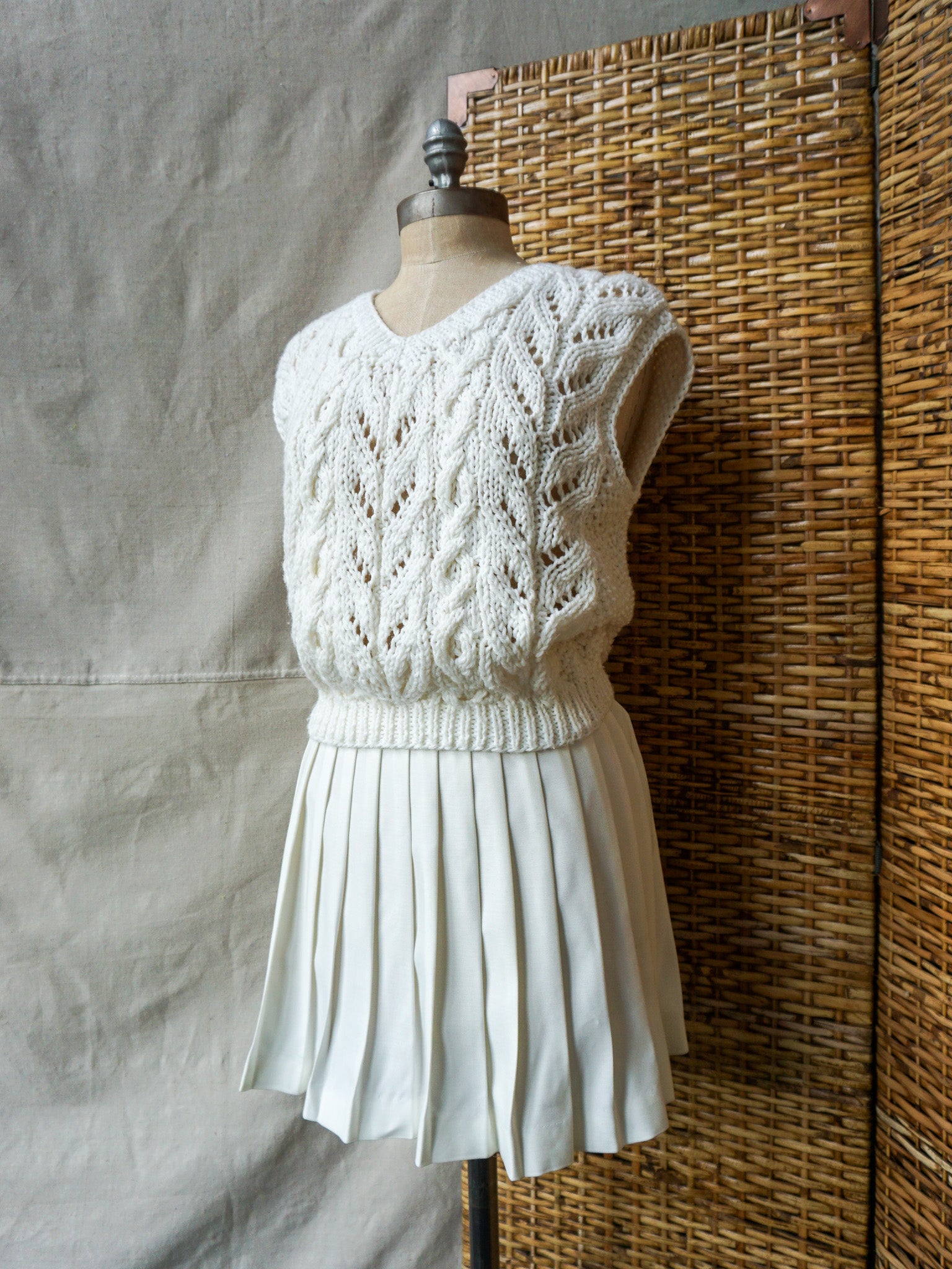 トップス HAND KNIT VEST Hand Knit Vest—[M] – mahshu