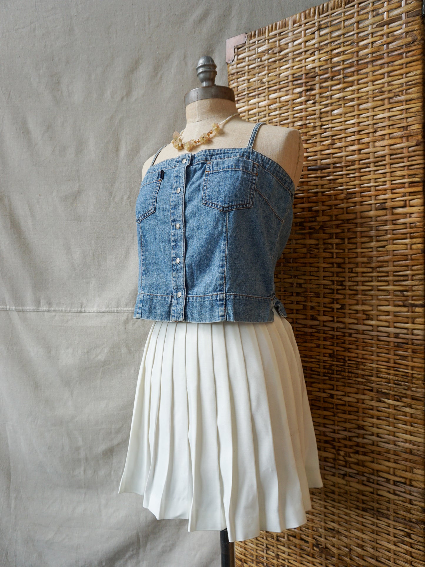Lauren Jeans Co Denim Tank—[S/M]