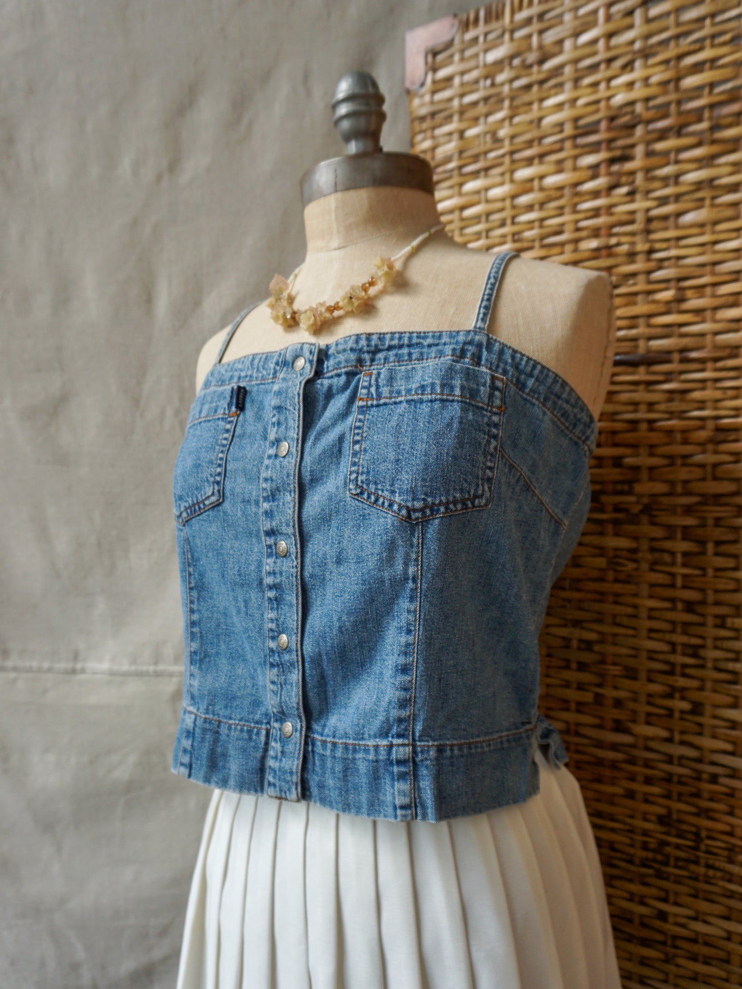 Lauren Jeans Co Denim Tank—[S/M]