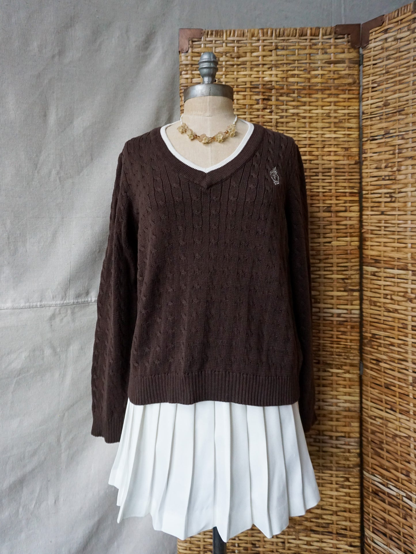 Lauren Active Pullover Cable Knit—[L]