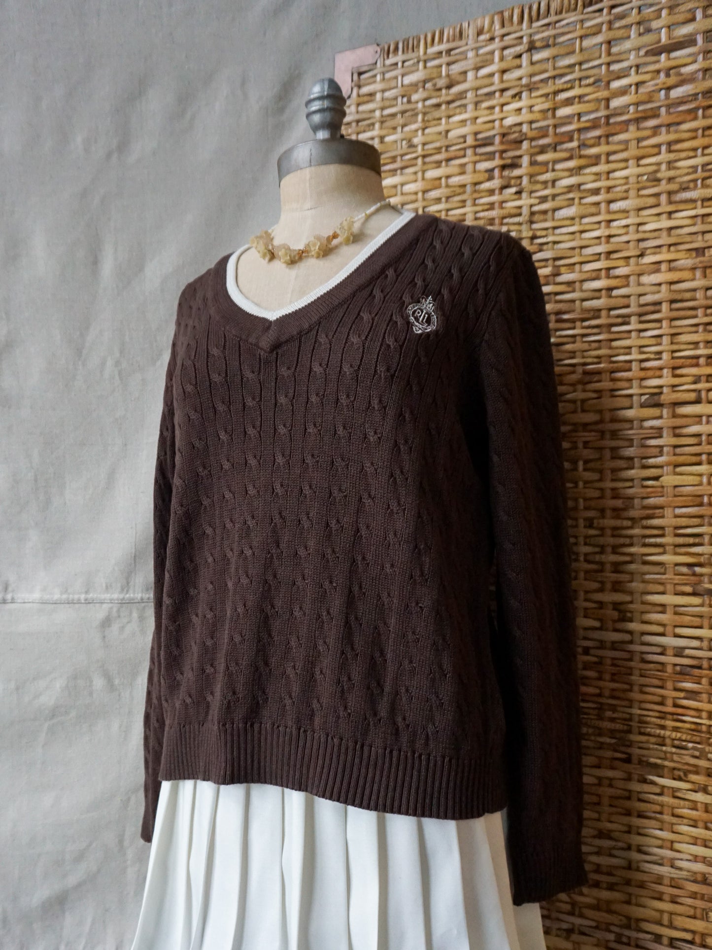 Lauren Active Pullover Cable Knit—[L]