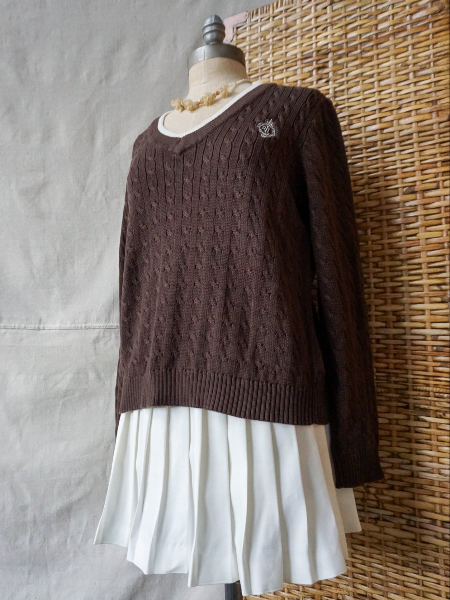 Lauren Active Pullover Cable Knit—[L]