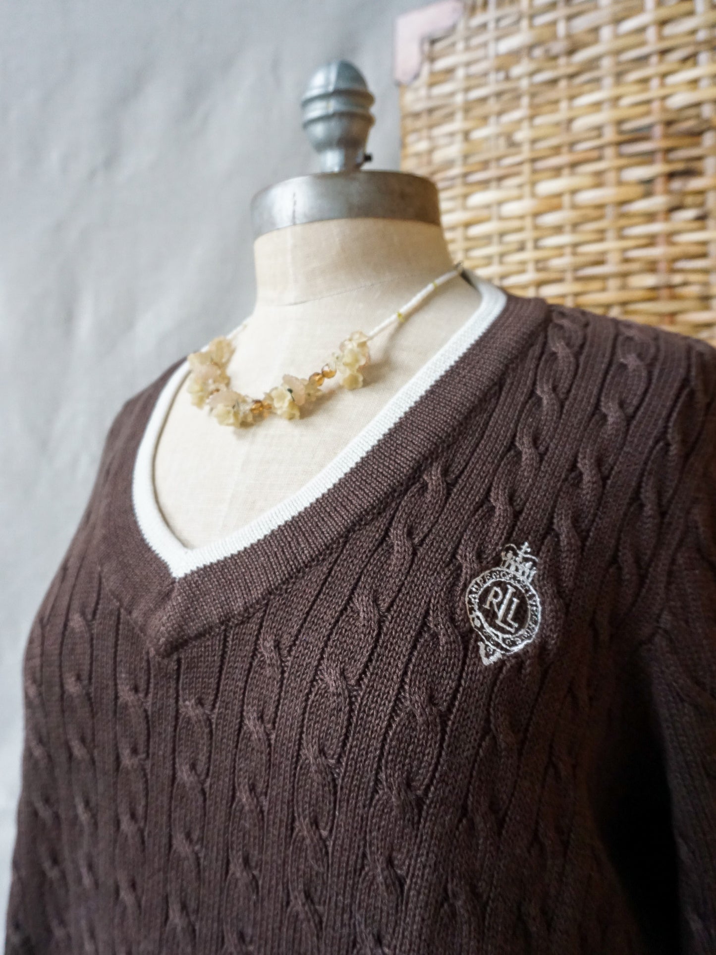 Lauren Active Pullover Cable Knit—[L]