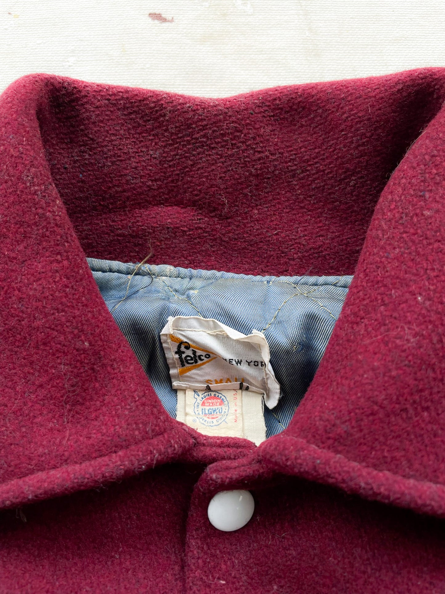 Maroon Wool Letterman Jacket —[M/L]