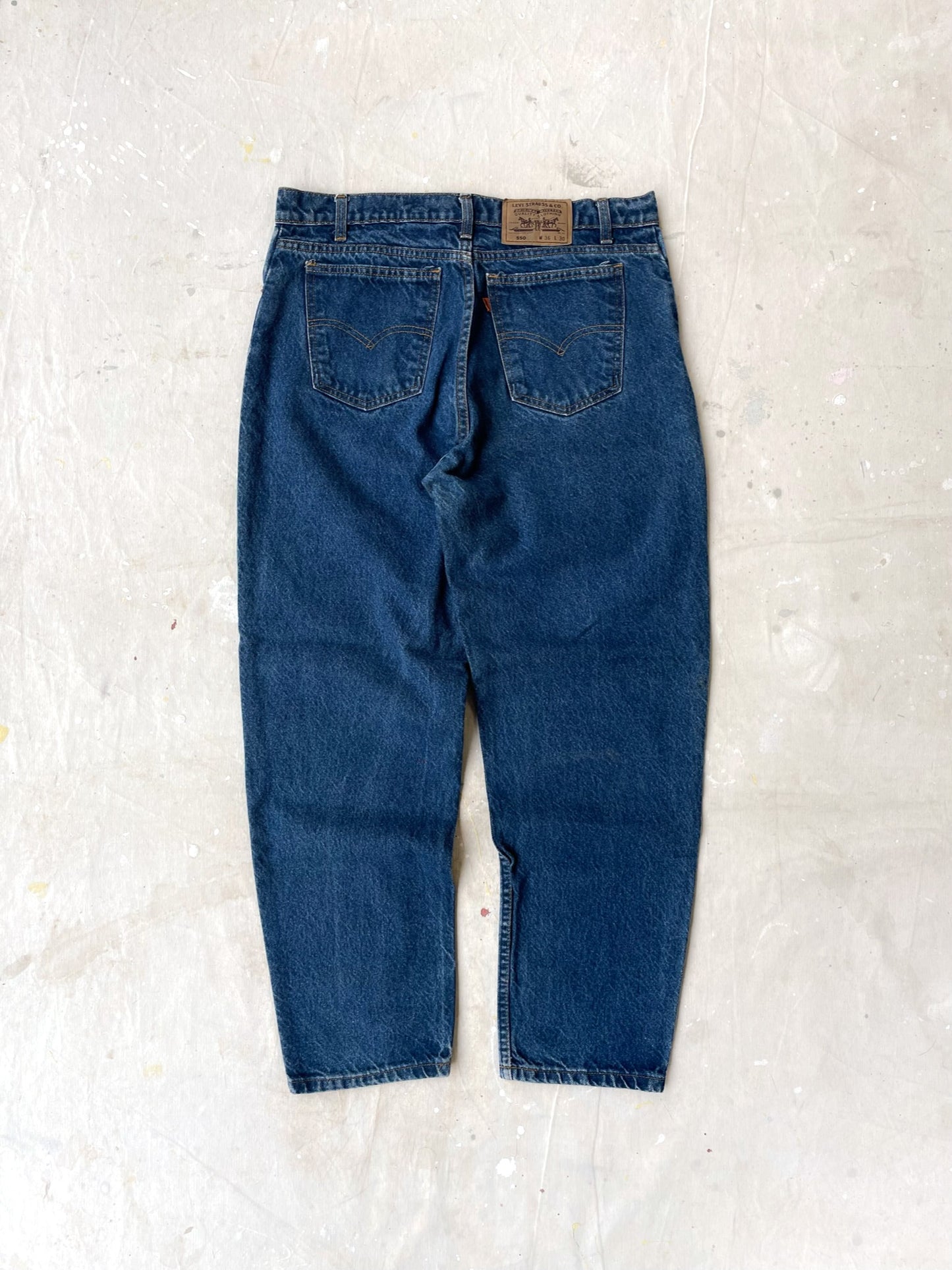 Levi's 550 Orange Tab Jeans—[34X30]