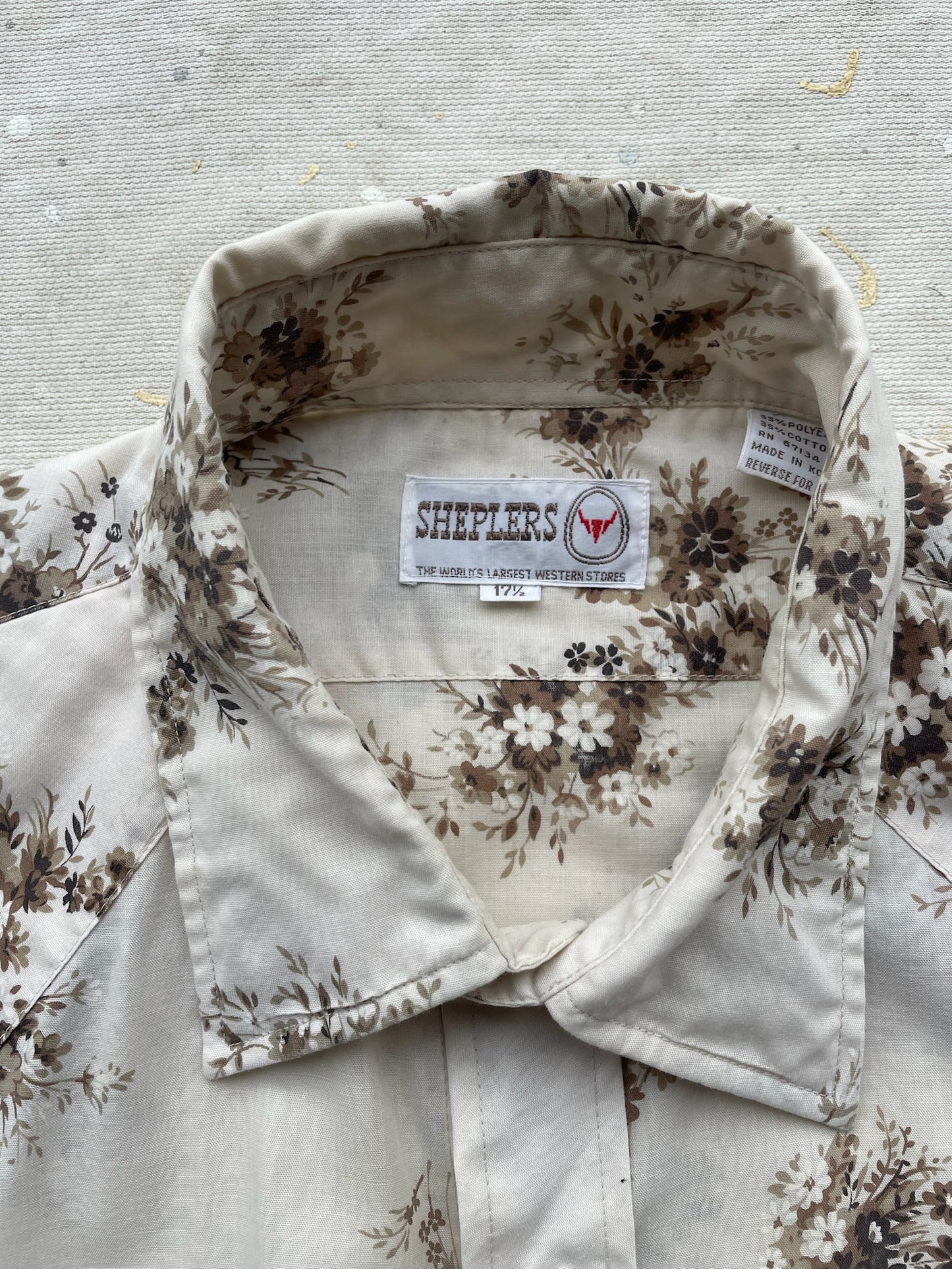 Floral Pearl Snap Shirt—[L/XL]