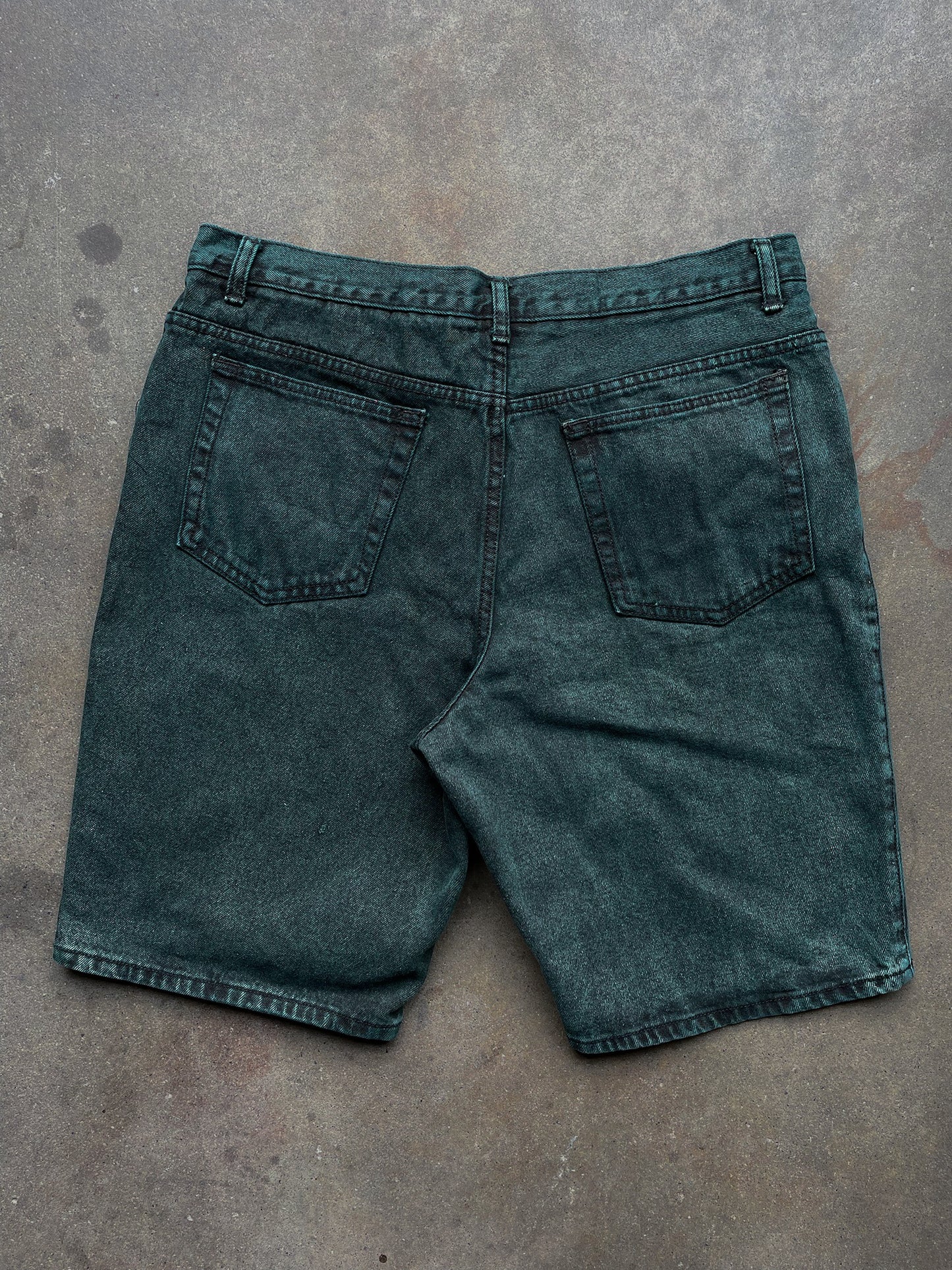 90's Over Dyed Denim Shorts—[36]