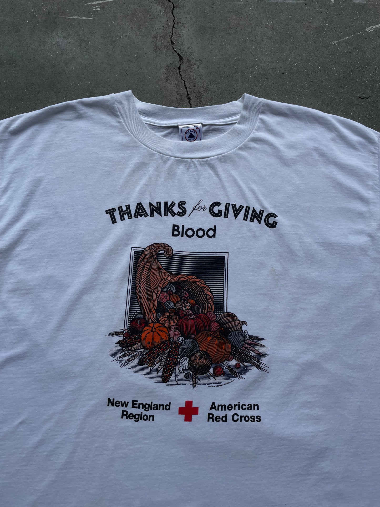 90’s American Cross Thanksgiving Blood Drive T-Shirt—[XL]