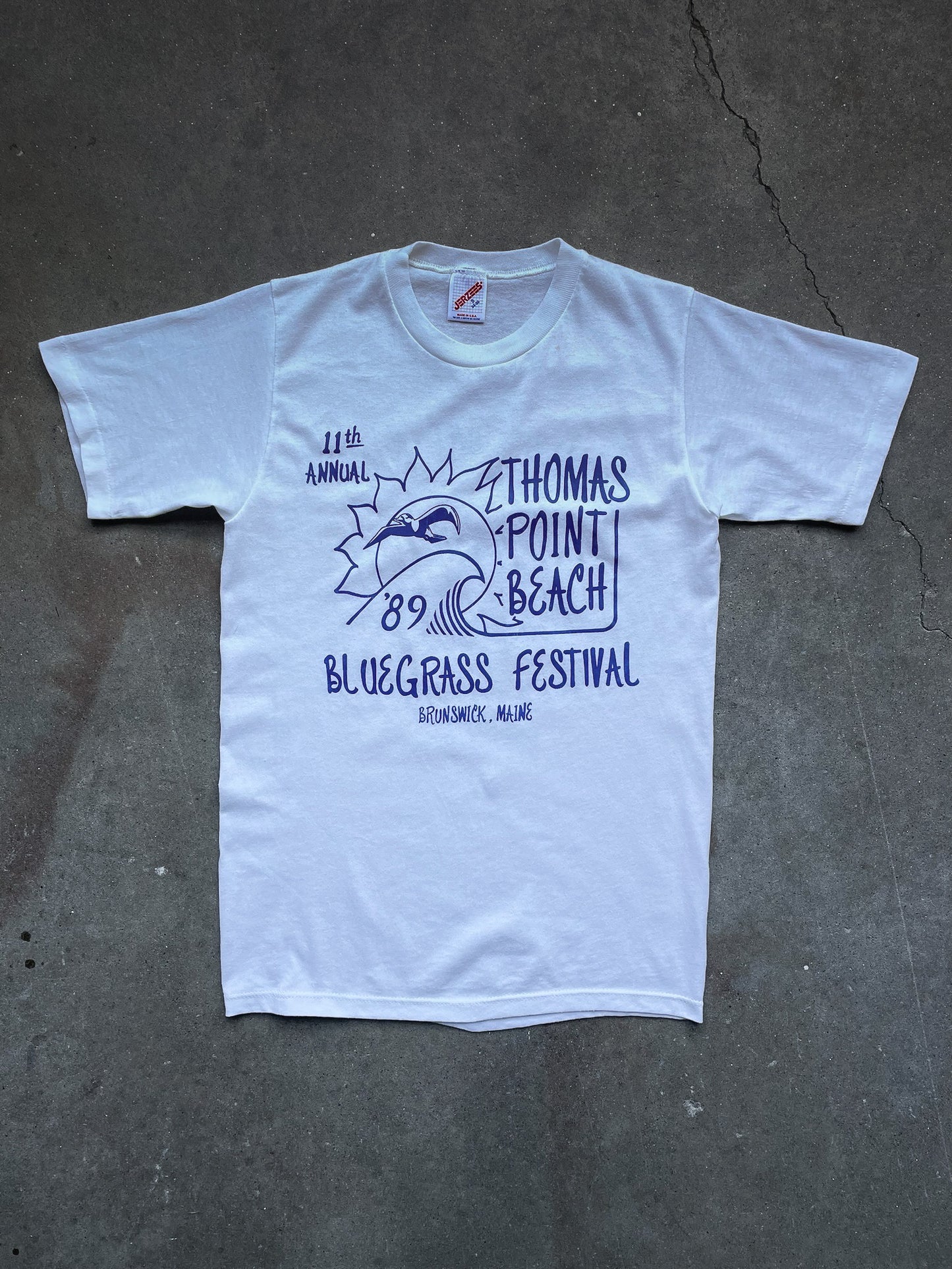 80's Thomas Point Beach Maine Bluegrass T-Shirt—[S]