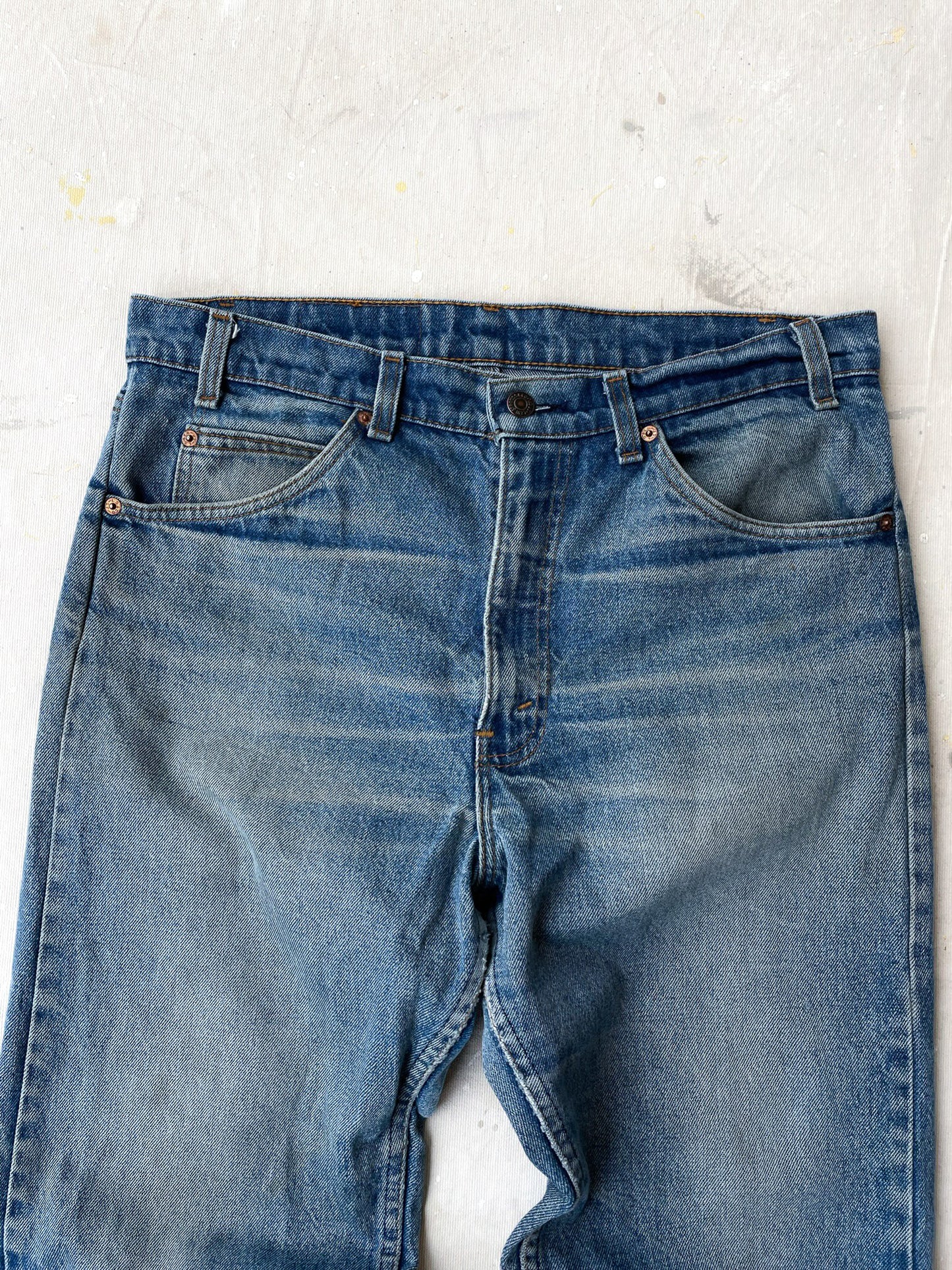 Levi's 505 Orange Tab Jeans—[34X27]