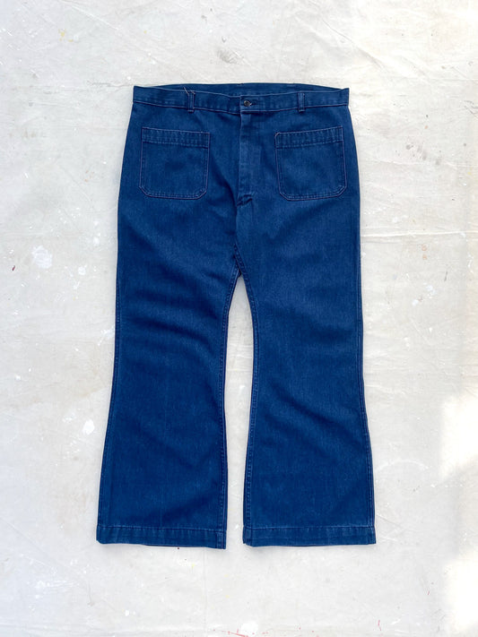 60's USN Denim Utility Trousers—[40x30]