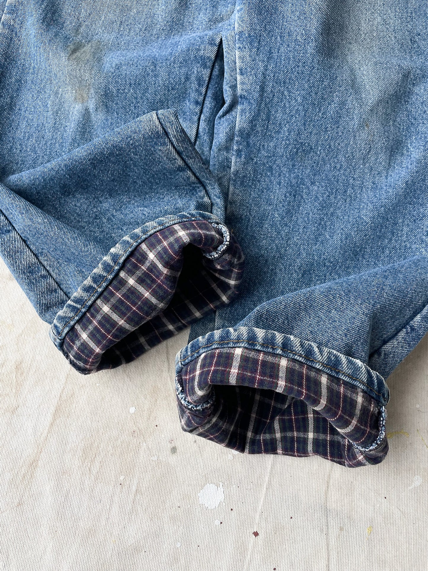 L.L.Bean Flannel Lined Jeans—[34x28]