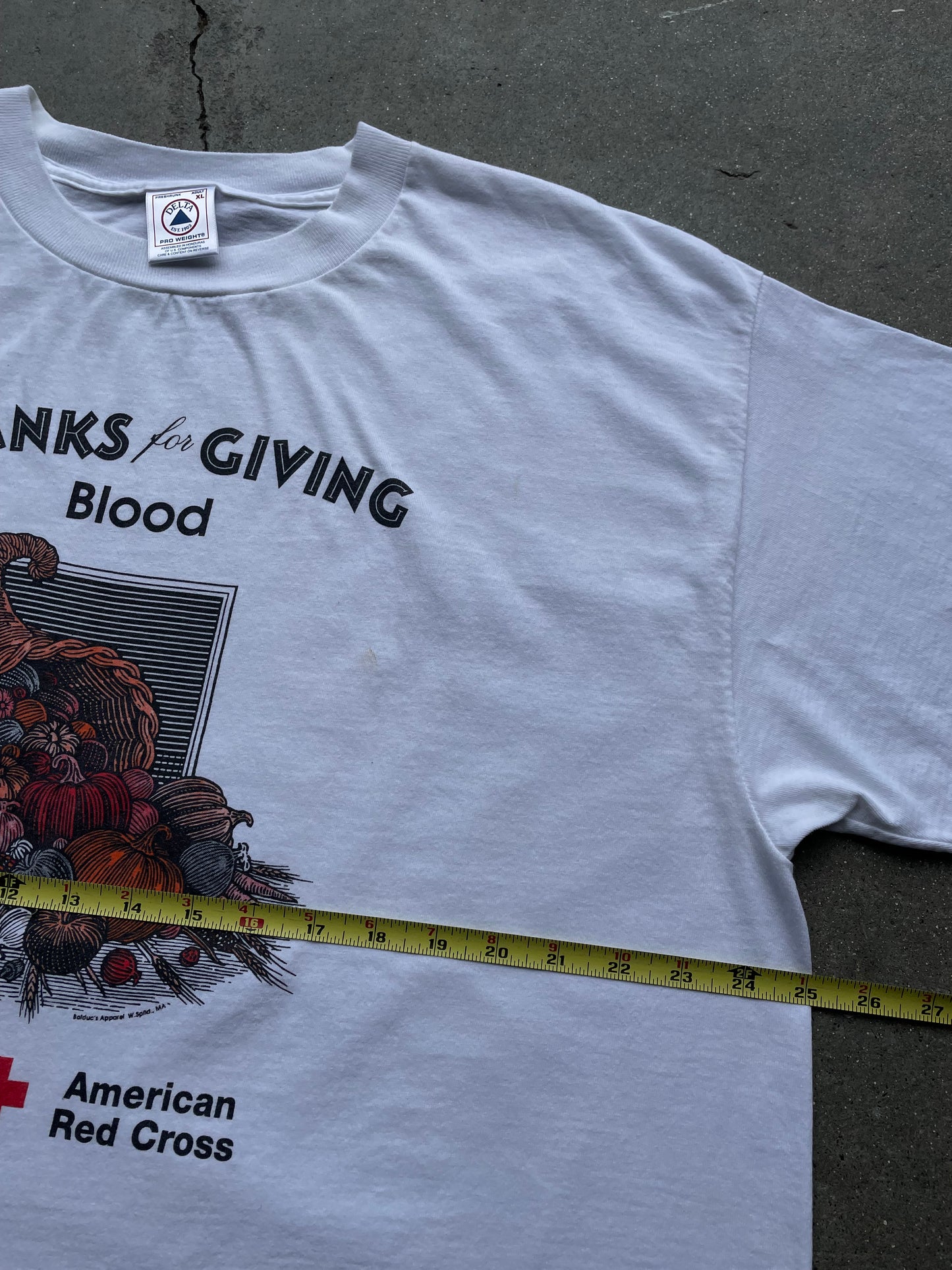 90’s American Cross Thanksgiving Blood Drive T-Shirt—[XL]