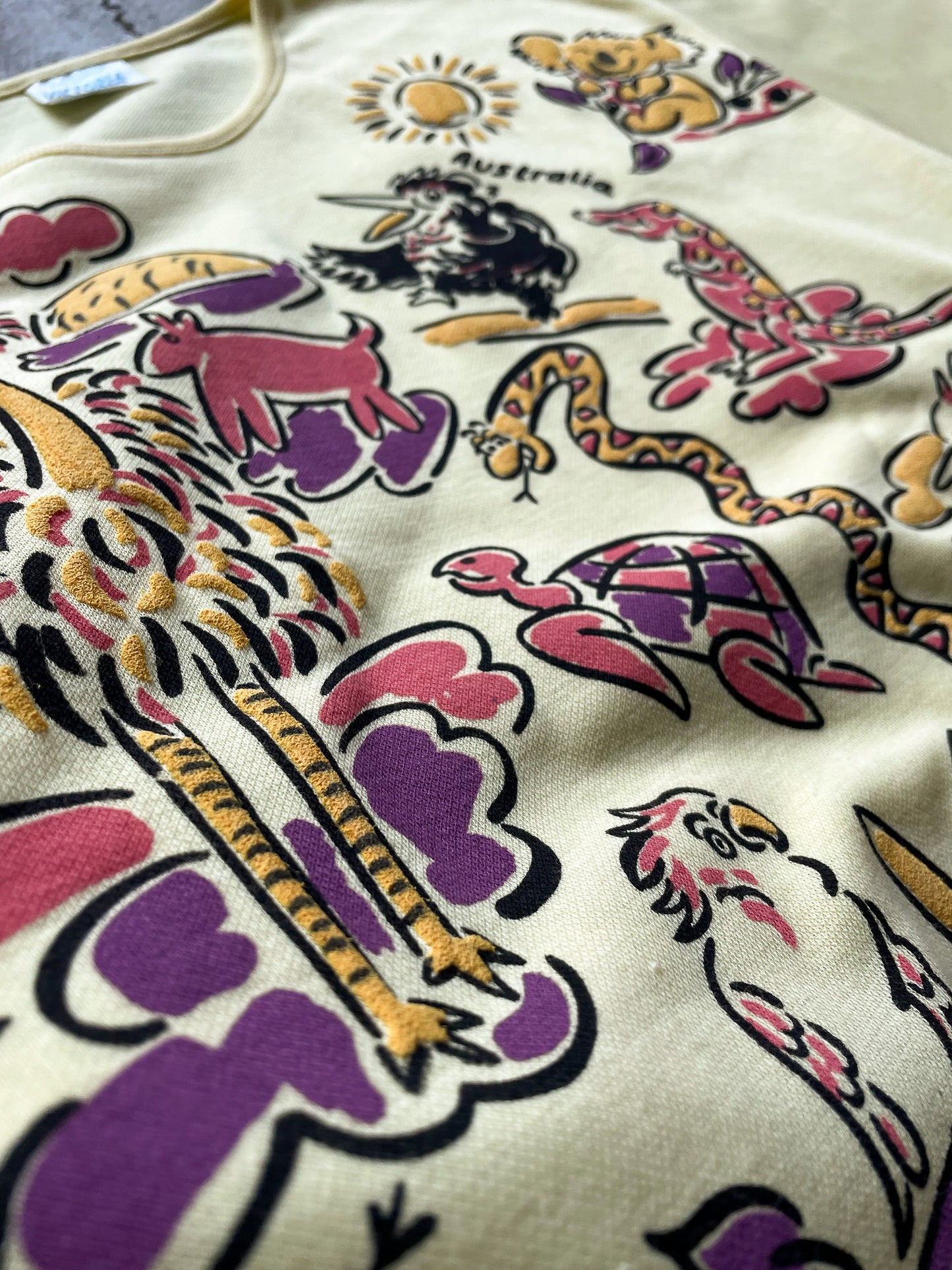 70’s Australian Puff Print T-Shirt—[S]