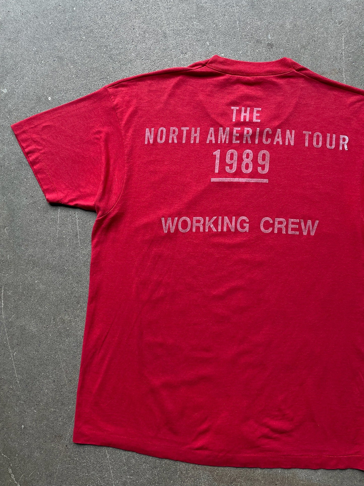 1989 The Rolling Stones Steel Wheels North American Tour CREW T-Shirt—[L]