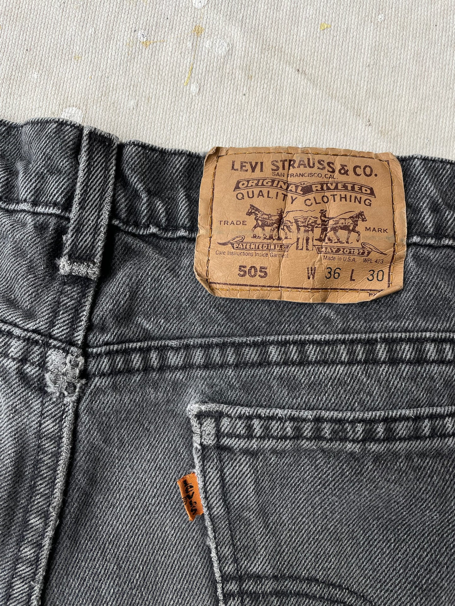 80's Levi's 505 Orange Tab Jeans—[36x30]