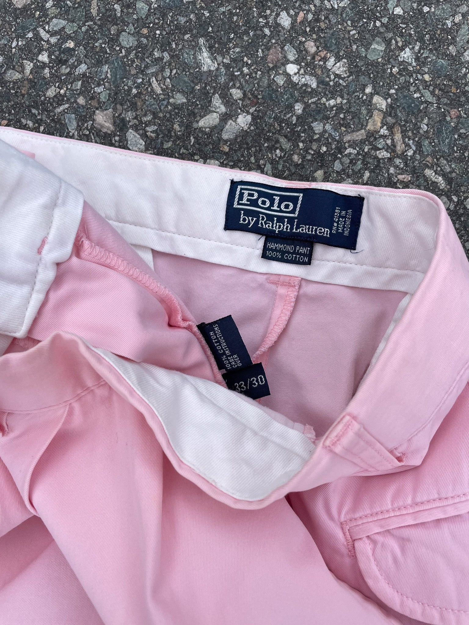 POLO RALPH LAUREN PINK HAMMOND KHAKIS—[32x30] – mahshu