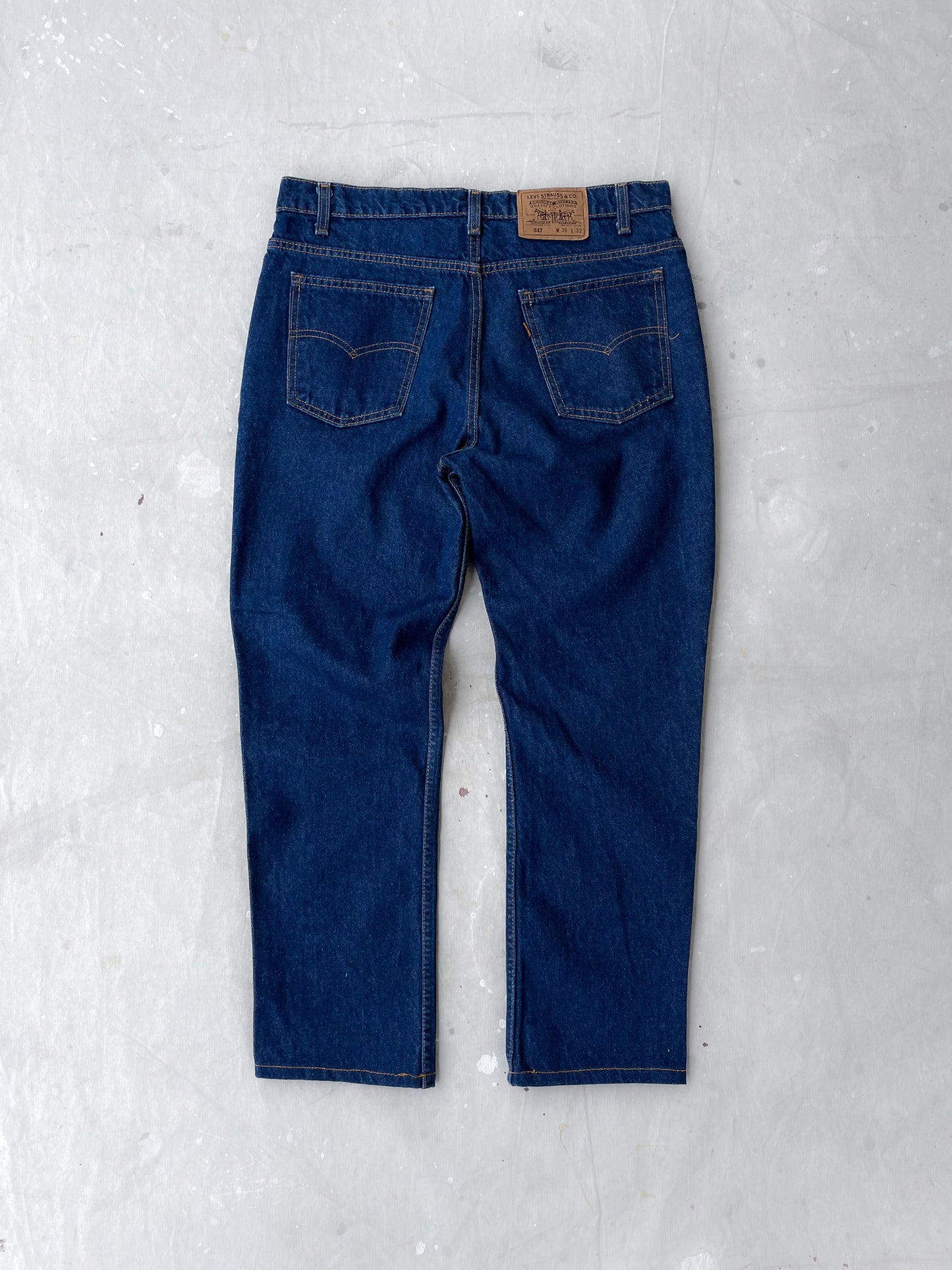 Levi’s 517 Orange Tab Jeans—[35x28]