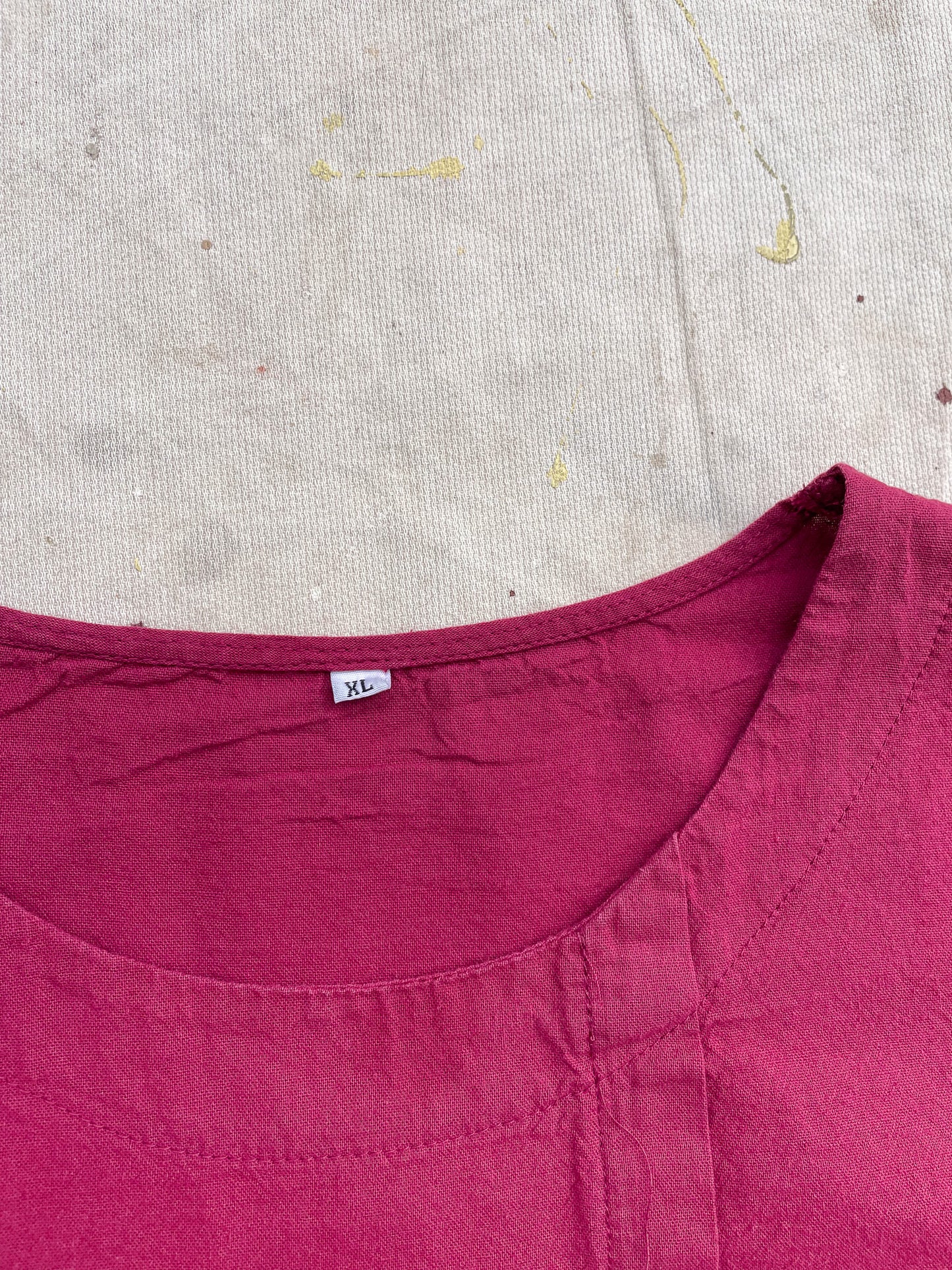 Handmade Linen Fish Pullover Shirt—[L]