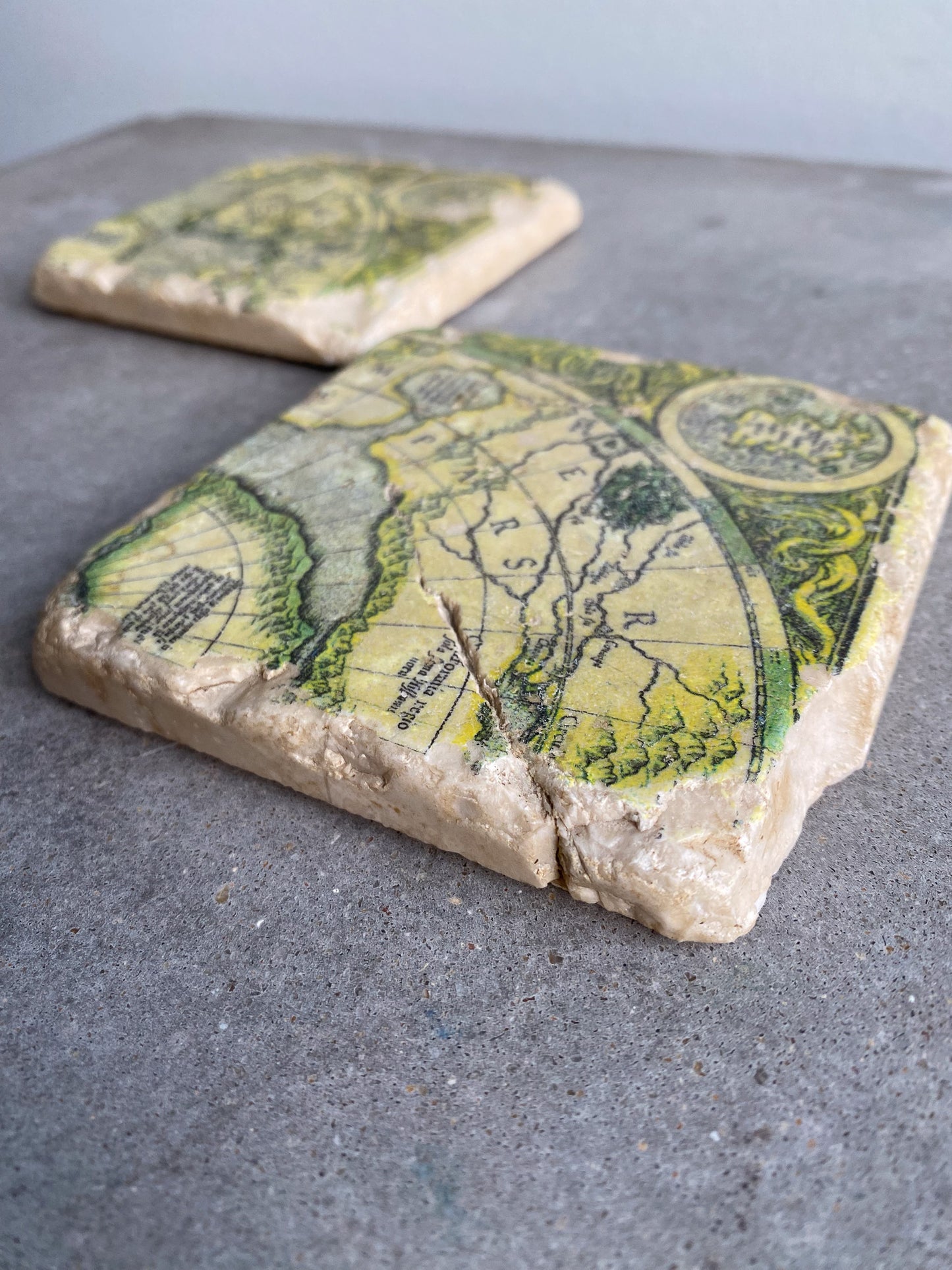 Atlas Coasters—Set of 2