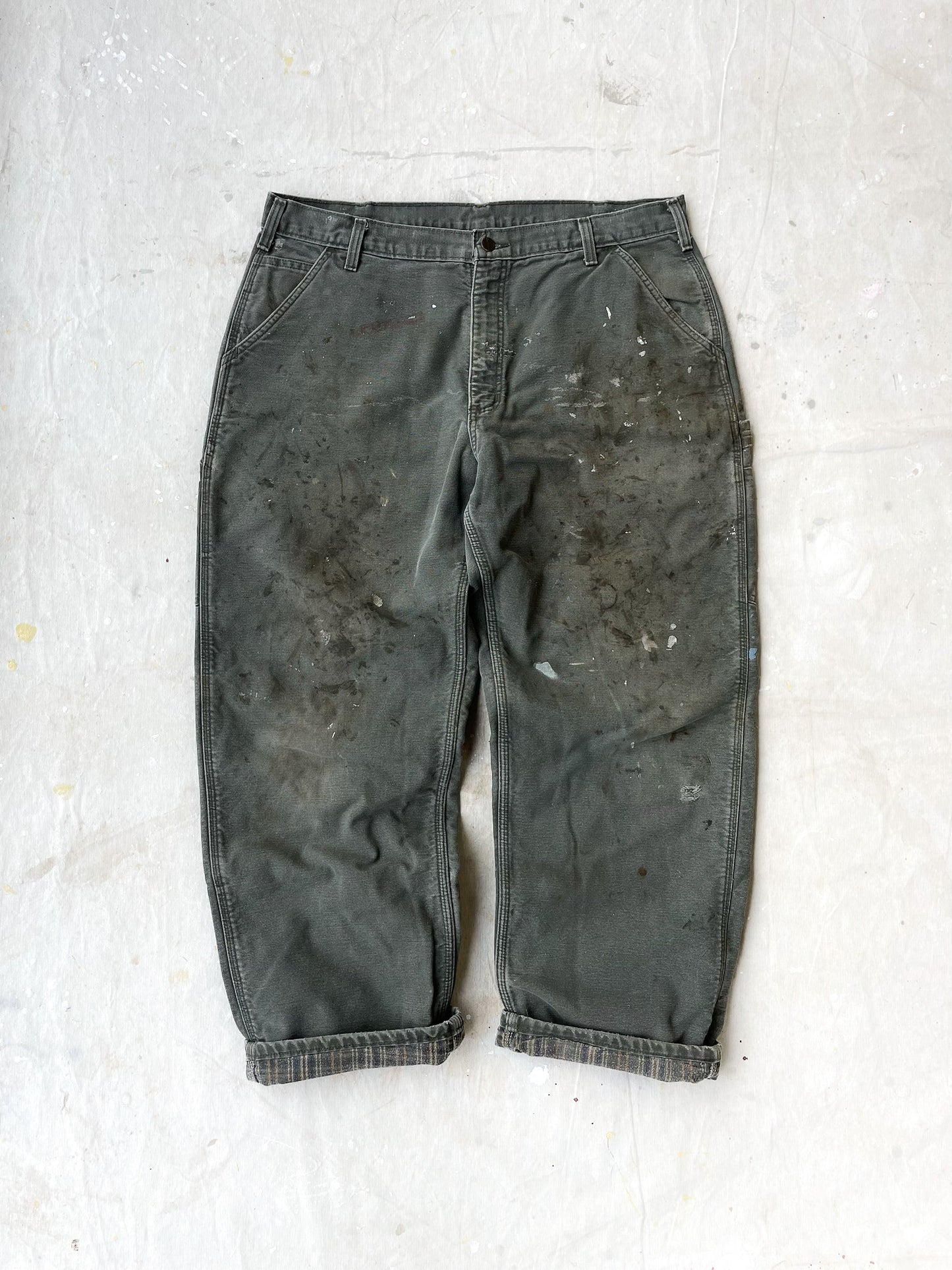 Vintage Carhartt Flannel Lined Pants—[38x30]