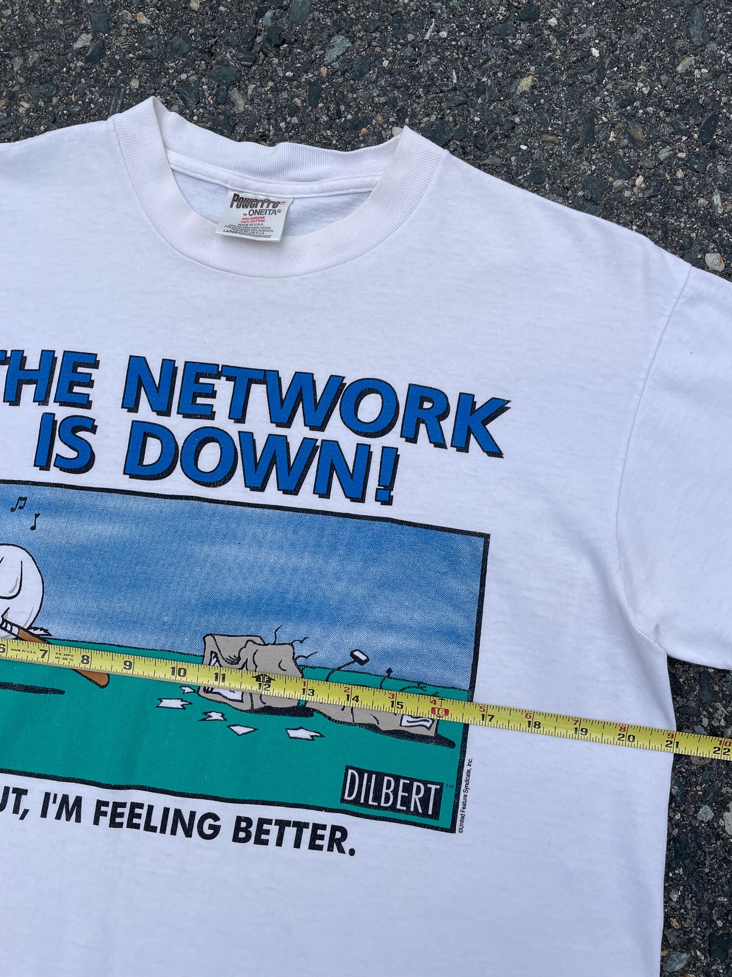 90's Dilbert The Network Is Down T-Shirt—[M]