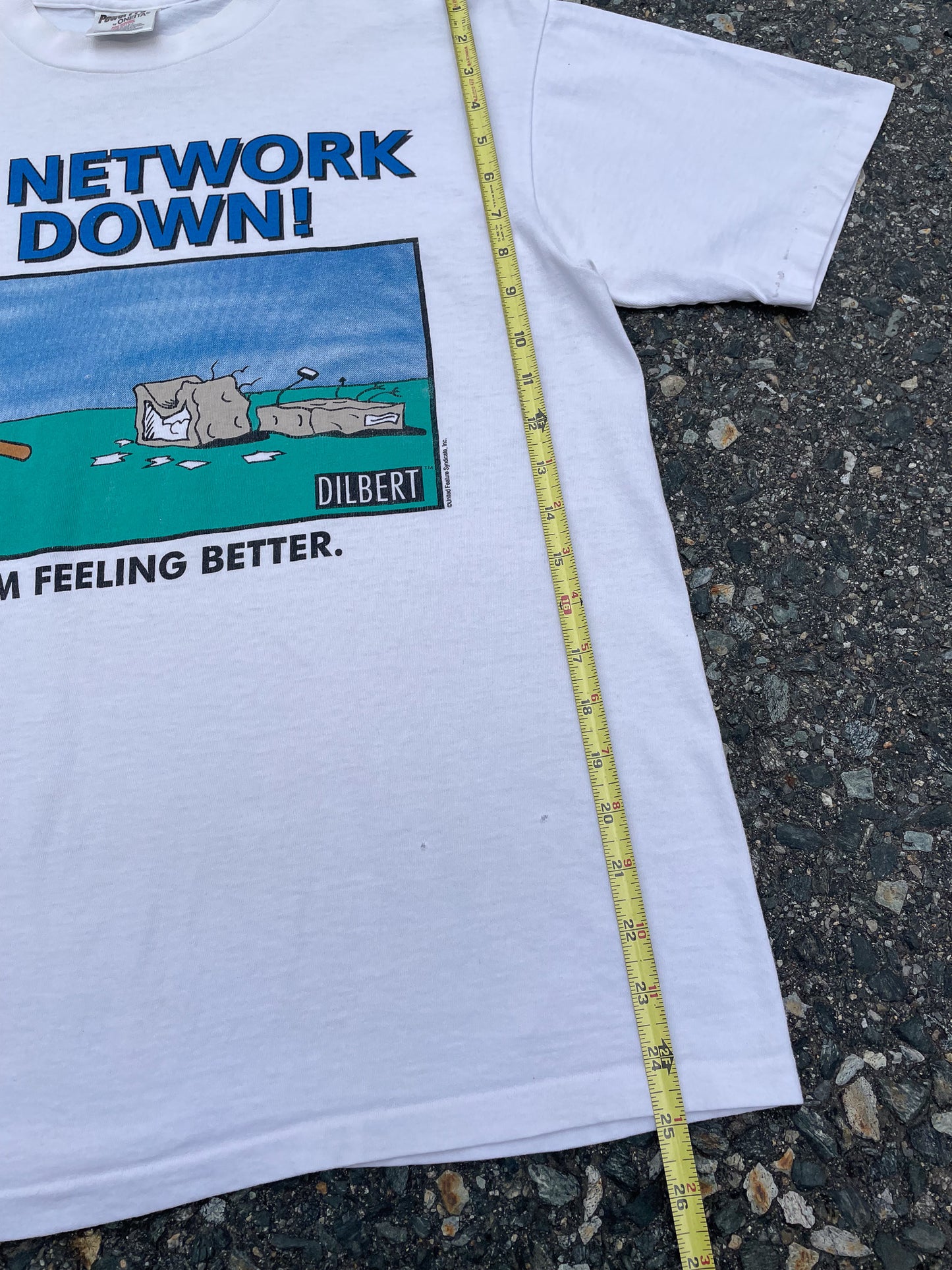 90's Dilbert The Network Is Down T-Shirt—[M]