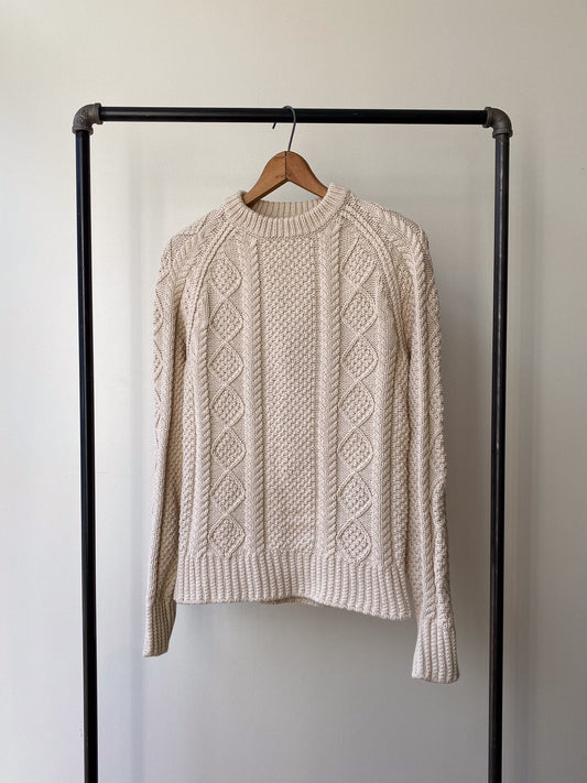 L.L.Bean Fisherman Knit Cotton Sweater—[S/M]